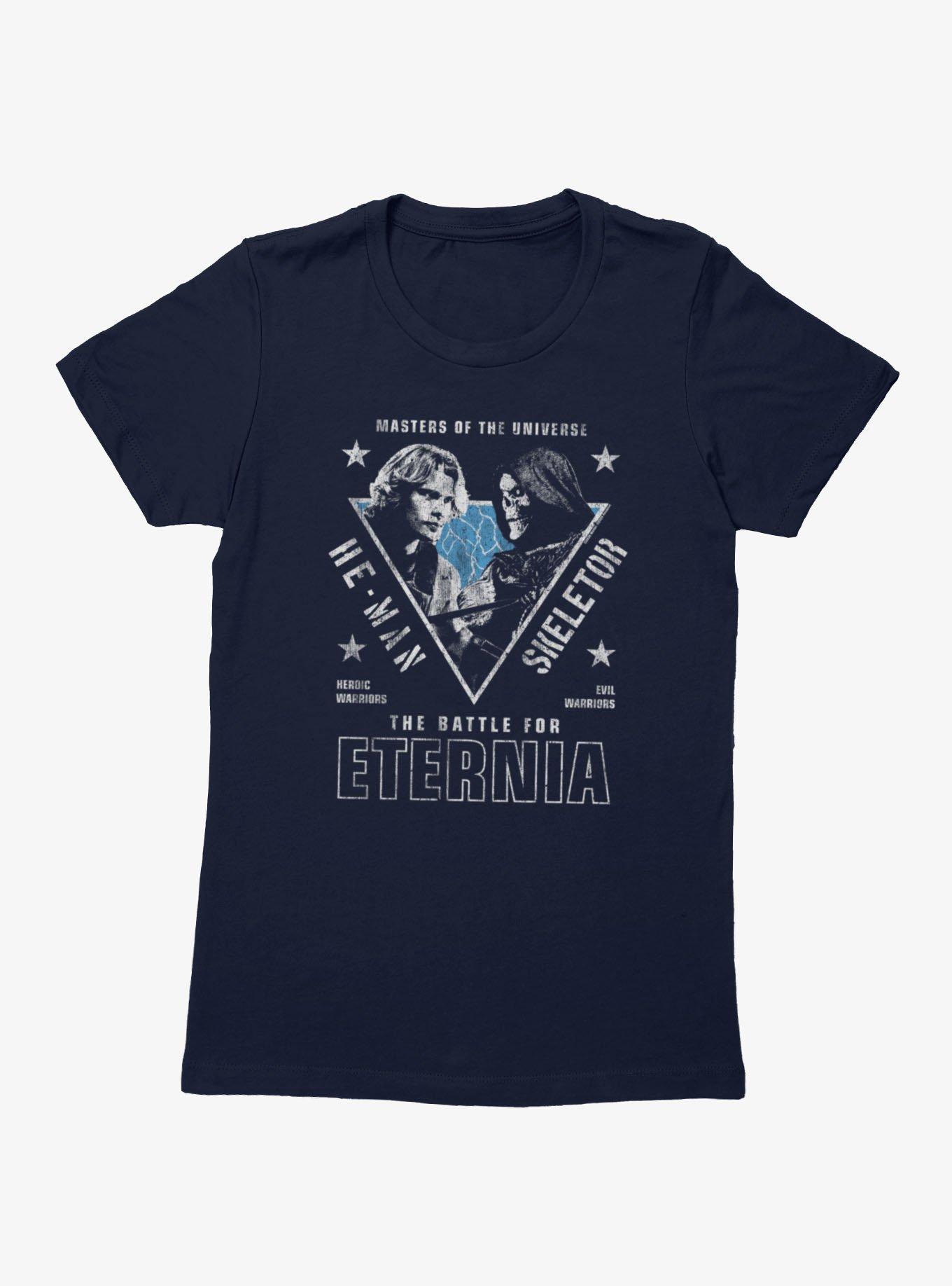 Masters Of The Universe He-Man And Skeletor Battle For Eternia Womens T-Shirt, , hi-res