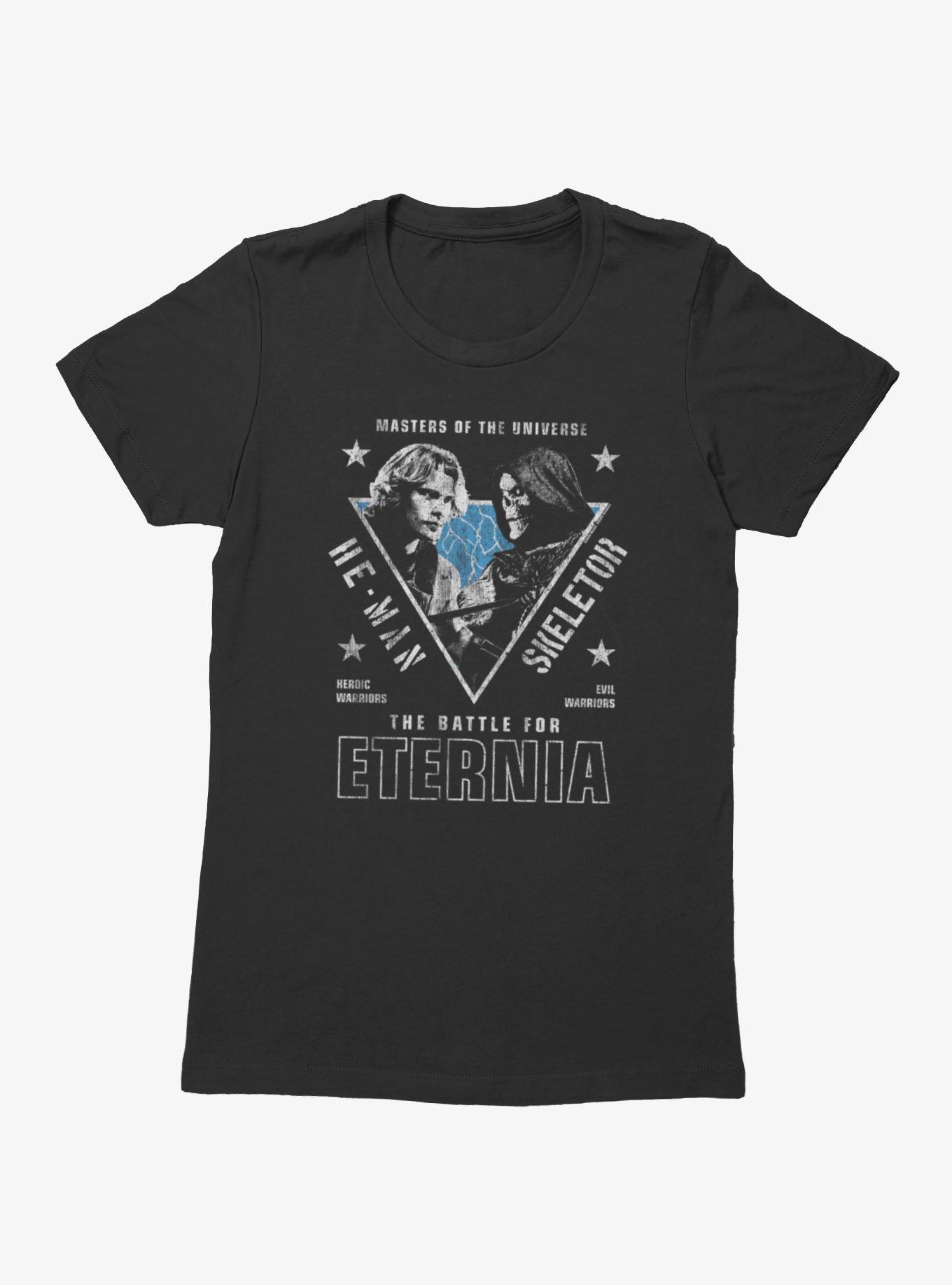 Masters Of The Universe He-Man And Skeletor Battle For Eternia Womens T-Shirt