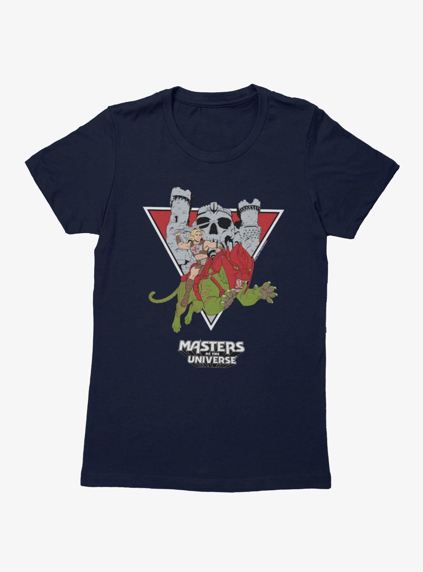 Masters Of The Universe He-Man Battle Cat Leap Womens T-Shirt, , hi-res