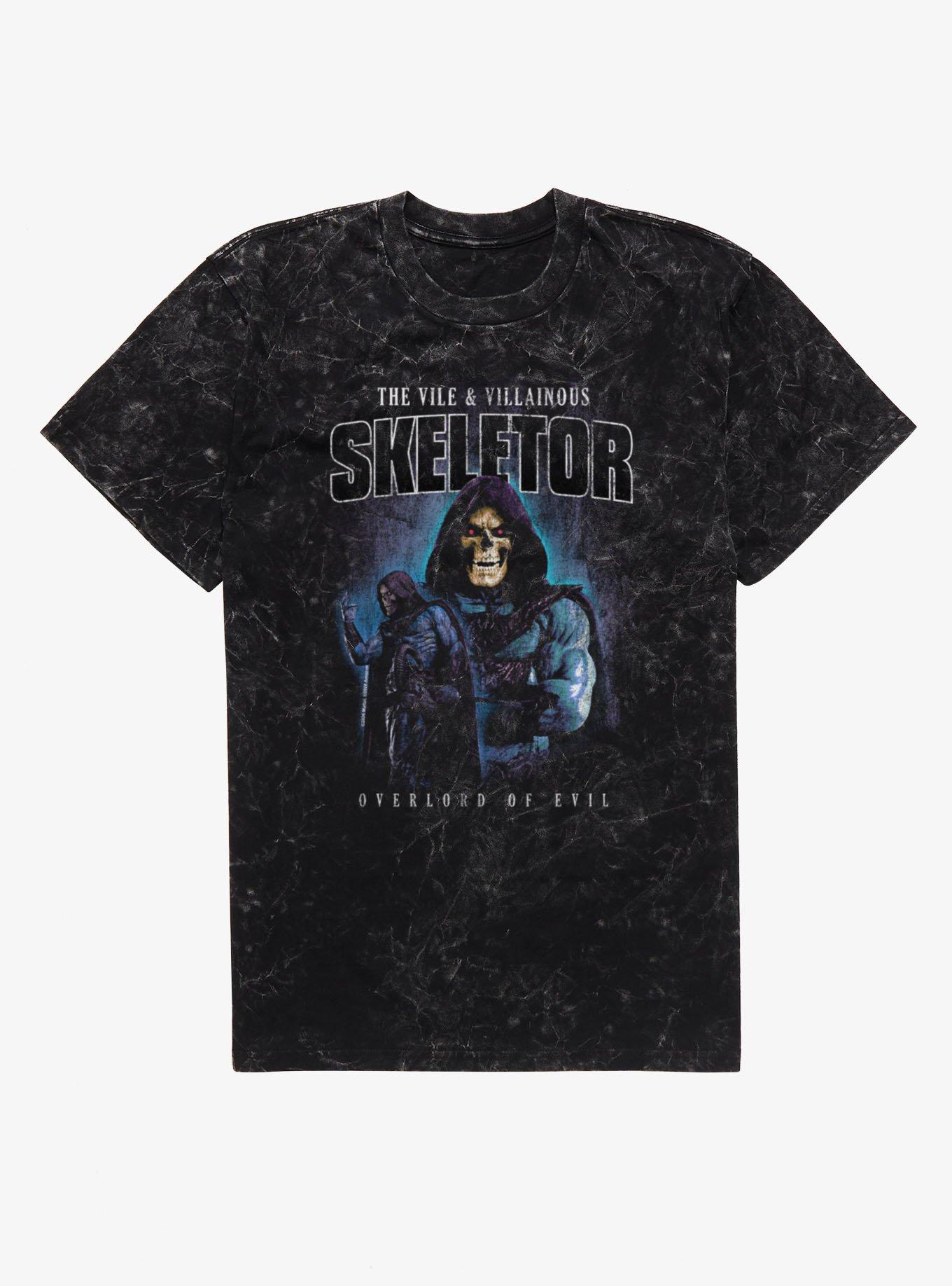 Masters Of The Universe Vile And Villanous Skeletor Overlord Of Evil Mineral Wash T-Shirt, , hi-res