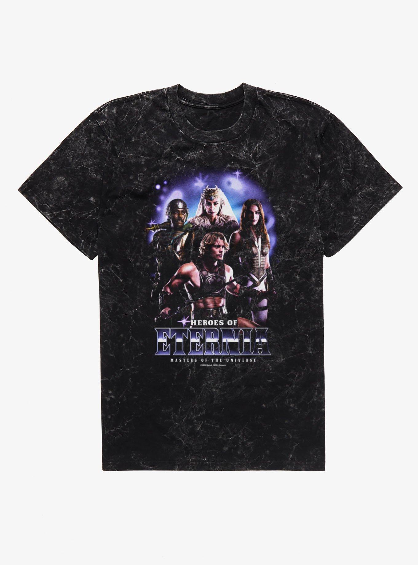 Masters Of The Universe Heroes Of Eternia Group Shot Mineral Wash T-Shirt, , hi-res