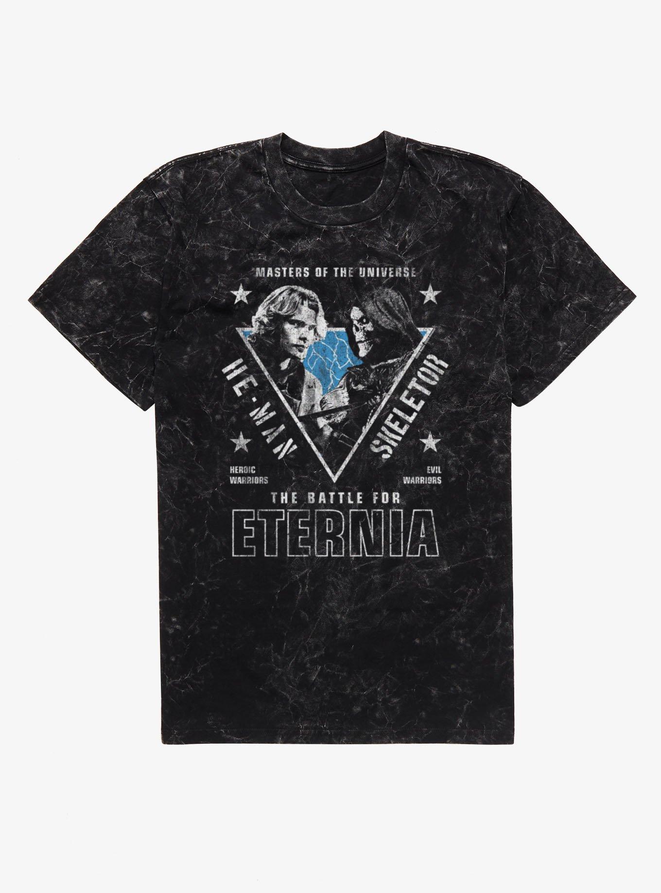 Masters Of The Universe He-Man And Skeletor Battle For Eternia Mineral Wash T-Shirt, , hi-res