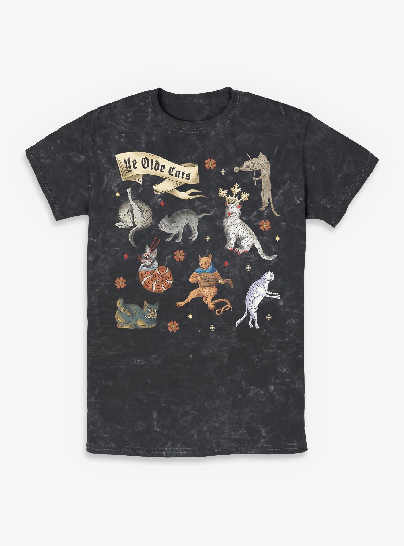 Ye Olde Cats Mineral Wash T-Shirt Hot Topic Exclusive, , hi-res