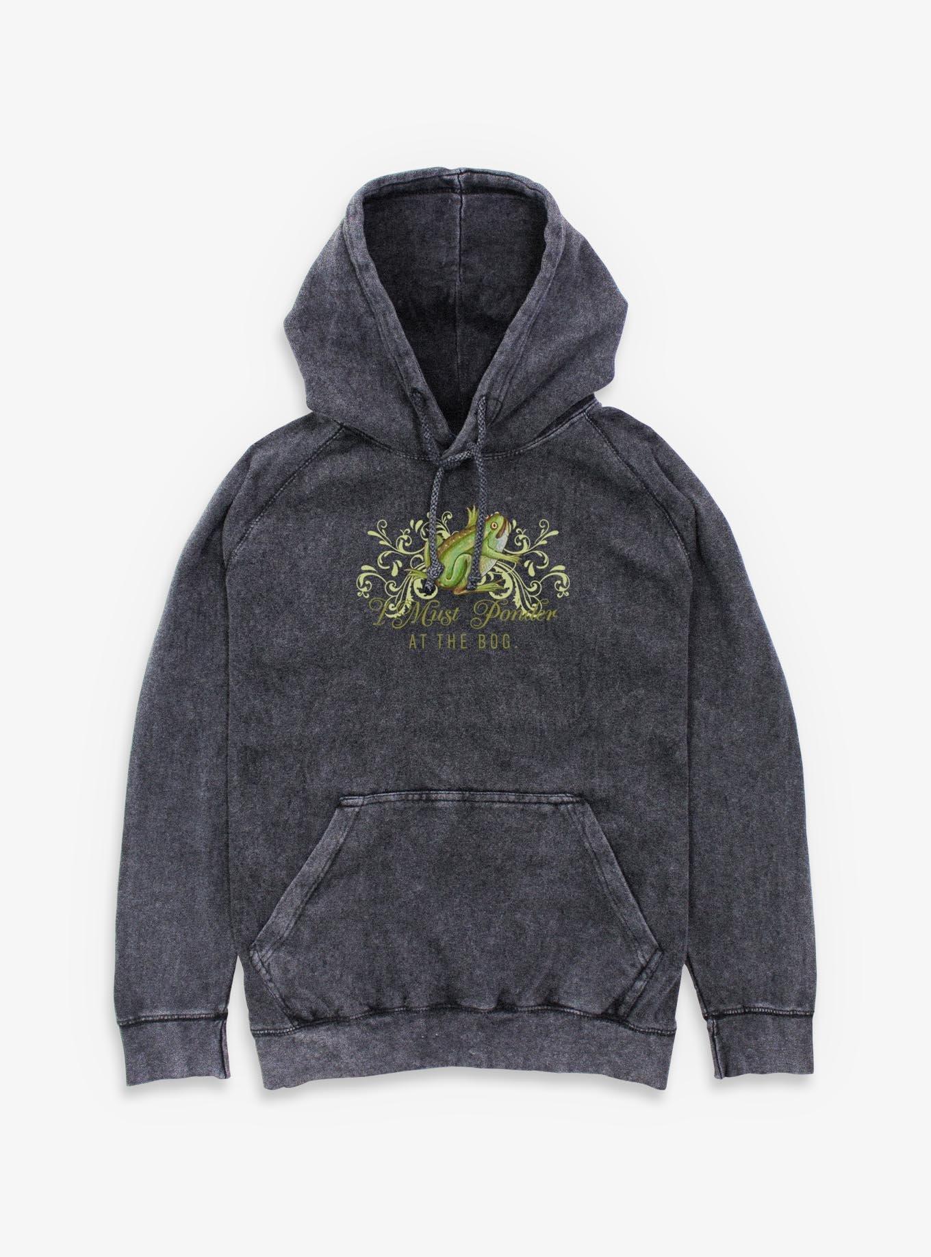 Fancy Frog Ponder At The Bog Mineral Wash Hoodie Hot Topic Exclusive, , hi-res