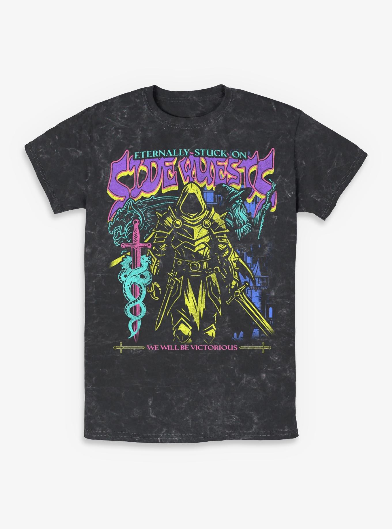 Eternally Stuck On Side Quests Mineral Wash T-Shirt Hot Topic Exclusive ...