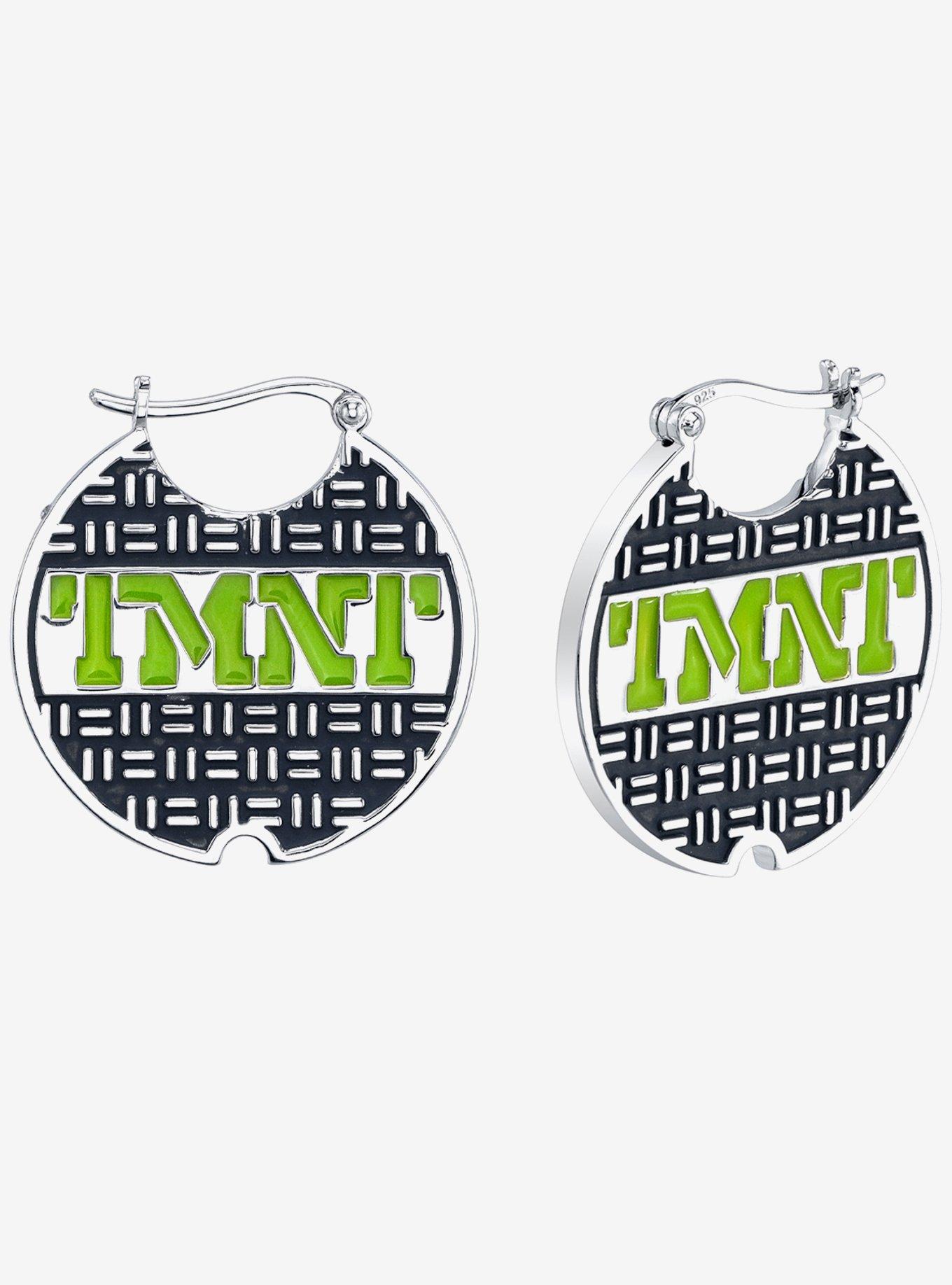 Teenage Mutant Ninja Turtles X RockLove Sewer Lid Hoop Earrings, , hi-res