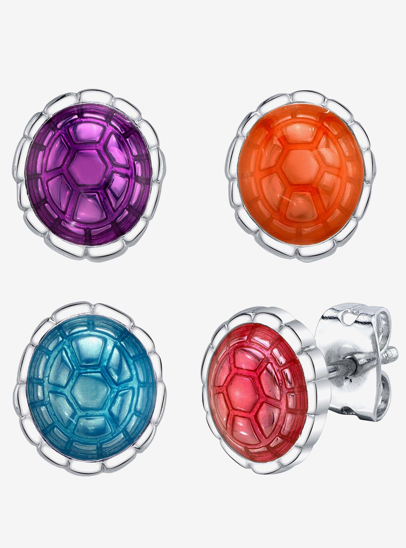 Teenage Mutant Ninja Turtles X RockLove Shell Stud Earrings Set, , hi-res