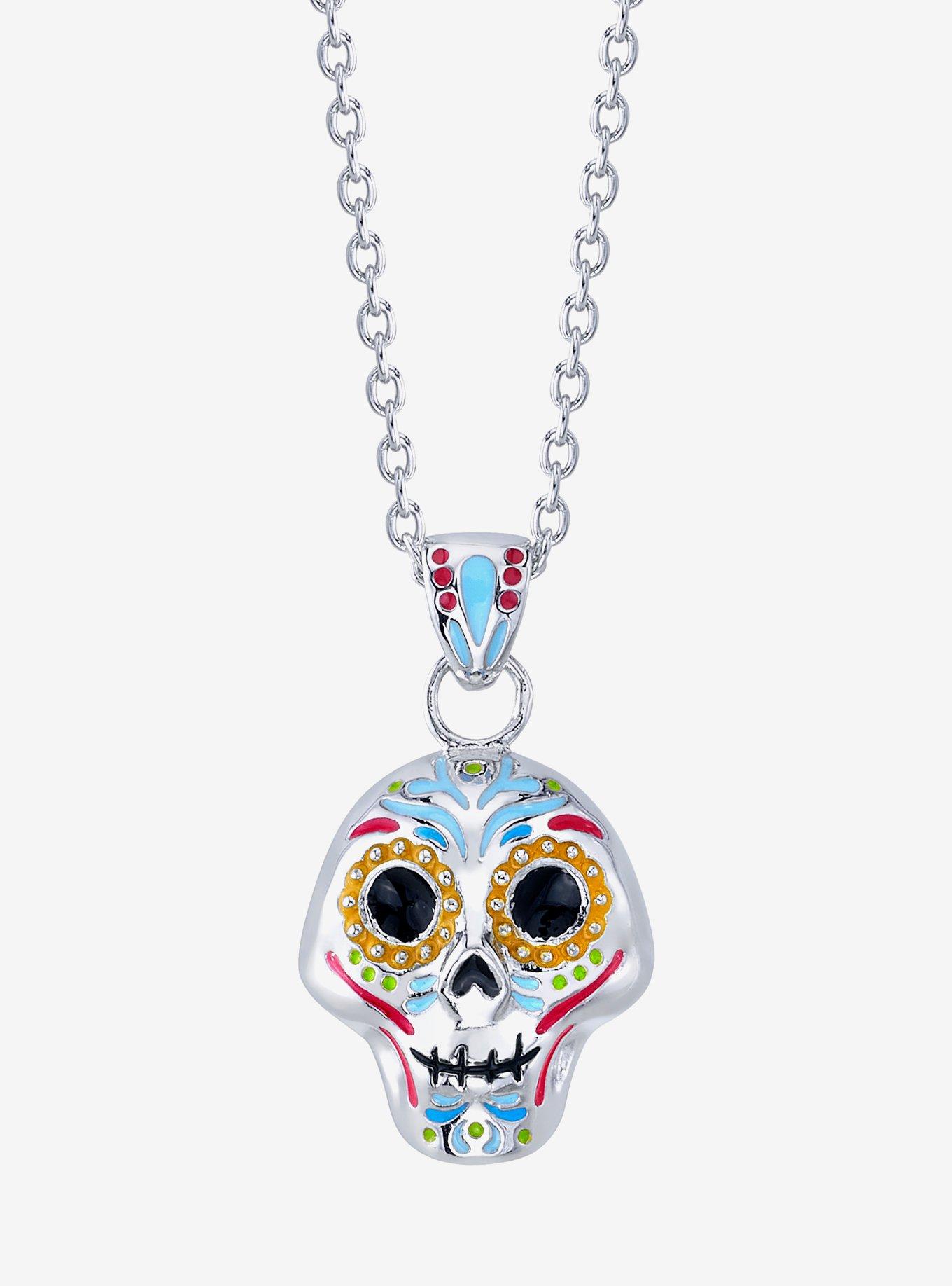 Pixar X RockLove Coco Enameled Calavera Necklace, , hi-res