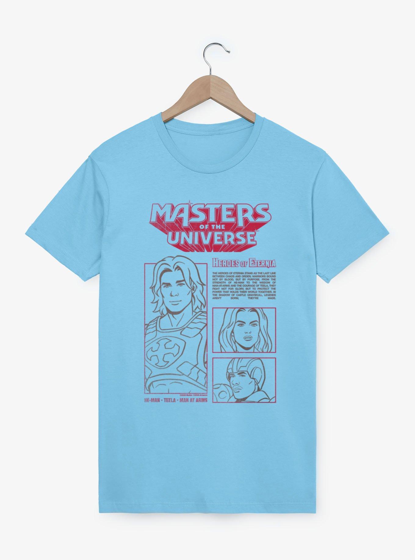 Masters Of The Universe Heroes Of Eternia He-Man Teela Man-At-Arms T-Shirt, , hi-res