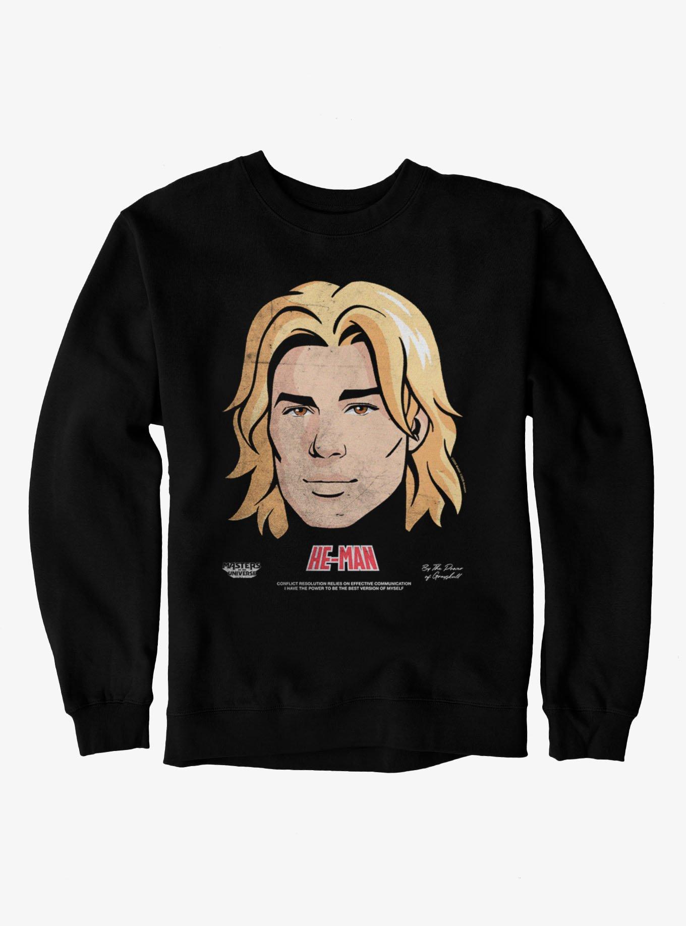 Masters Of The Universe He-Man Big Face Sweatshirt, , hi-res