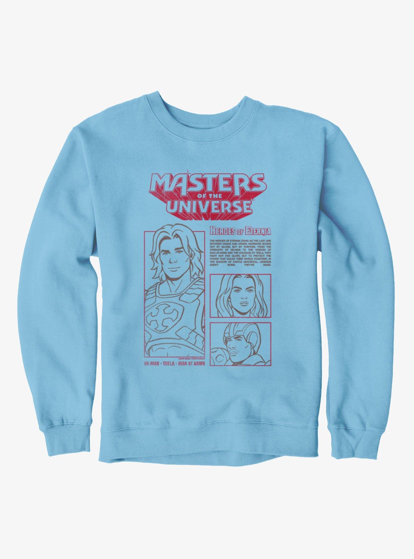Masters Of The Universe Heroes Of Eternia He-Man Teela Man-At-Arms Sweatshirt, , hi-res
