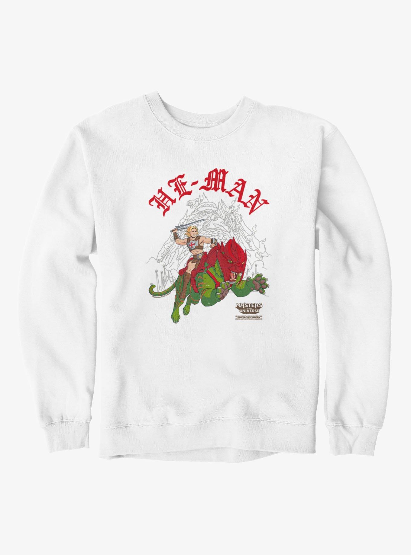 Masters Of The Universe He-Man Leap Battle Cat Sweatshirt, , hi-res
