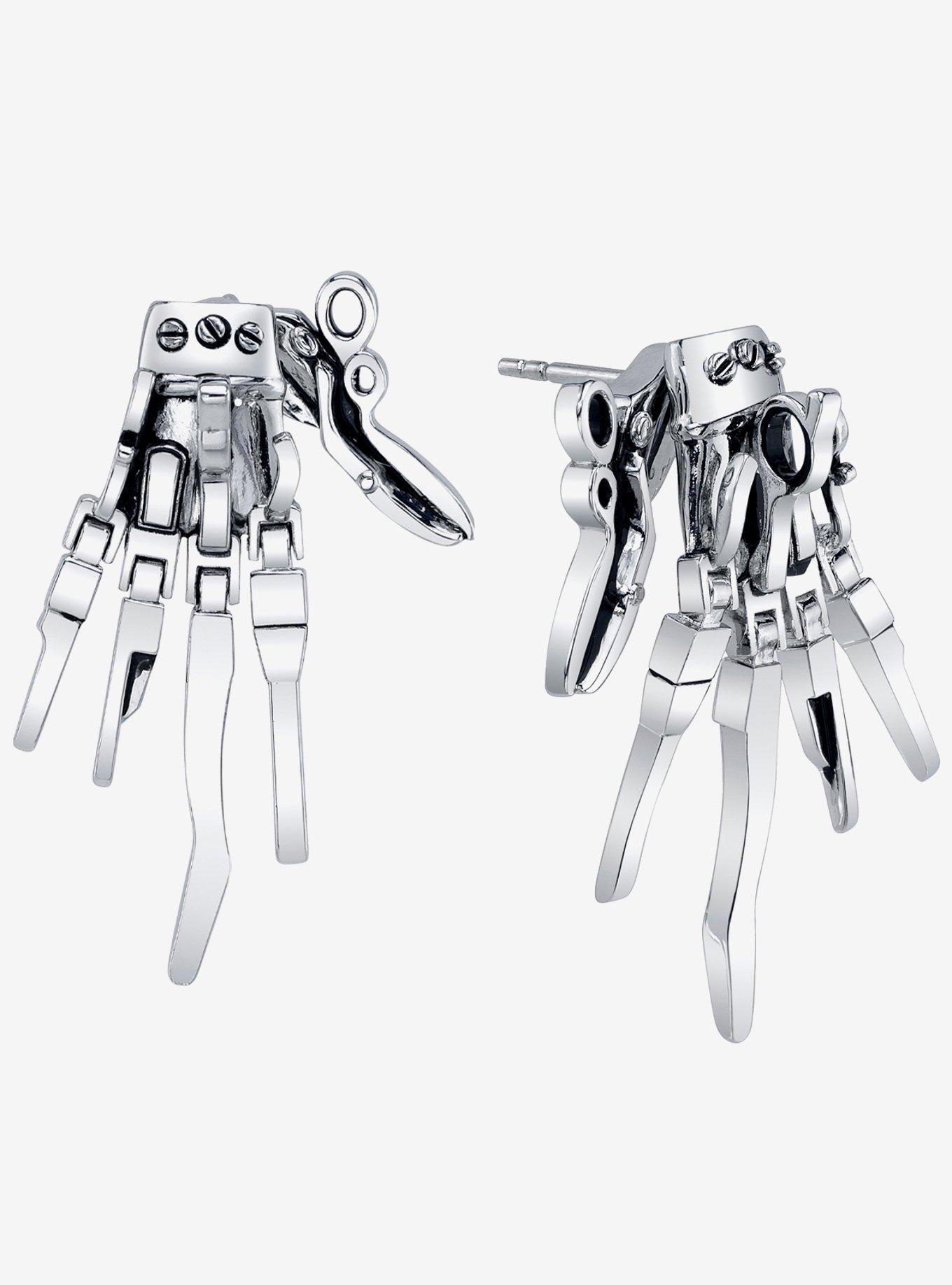 Edward Scissorhands X RockLove Articulated Scissor Earrings, , hi-res