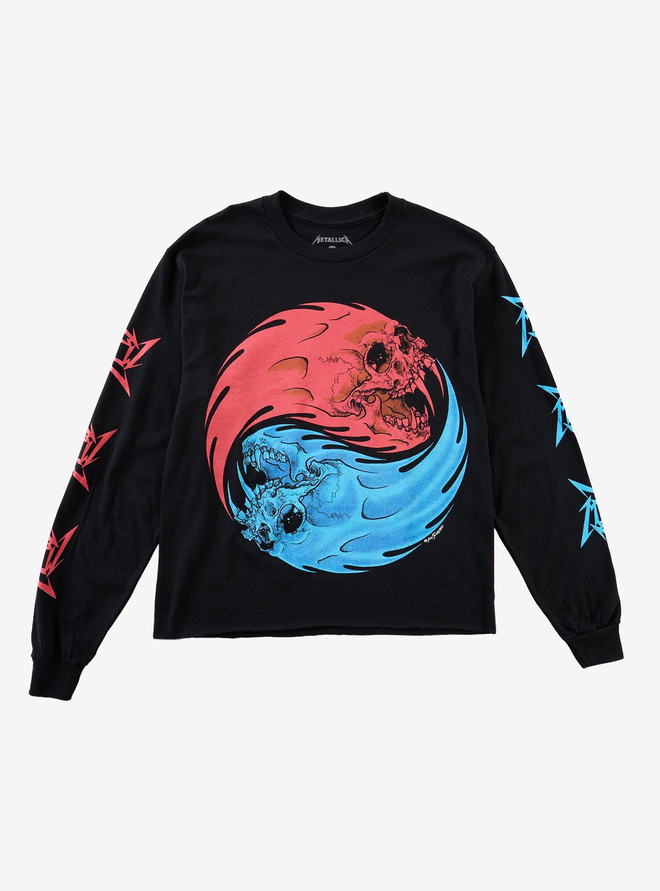 Metallica Fire & Ice Skulls Long-Sleeve T-Shirt, , hi-res