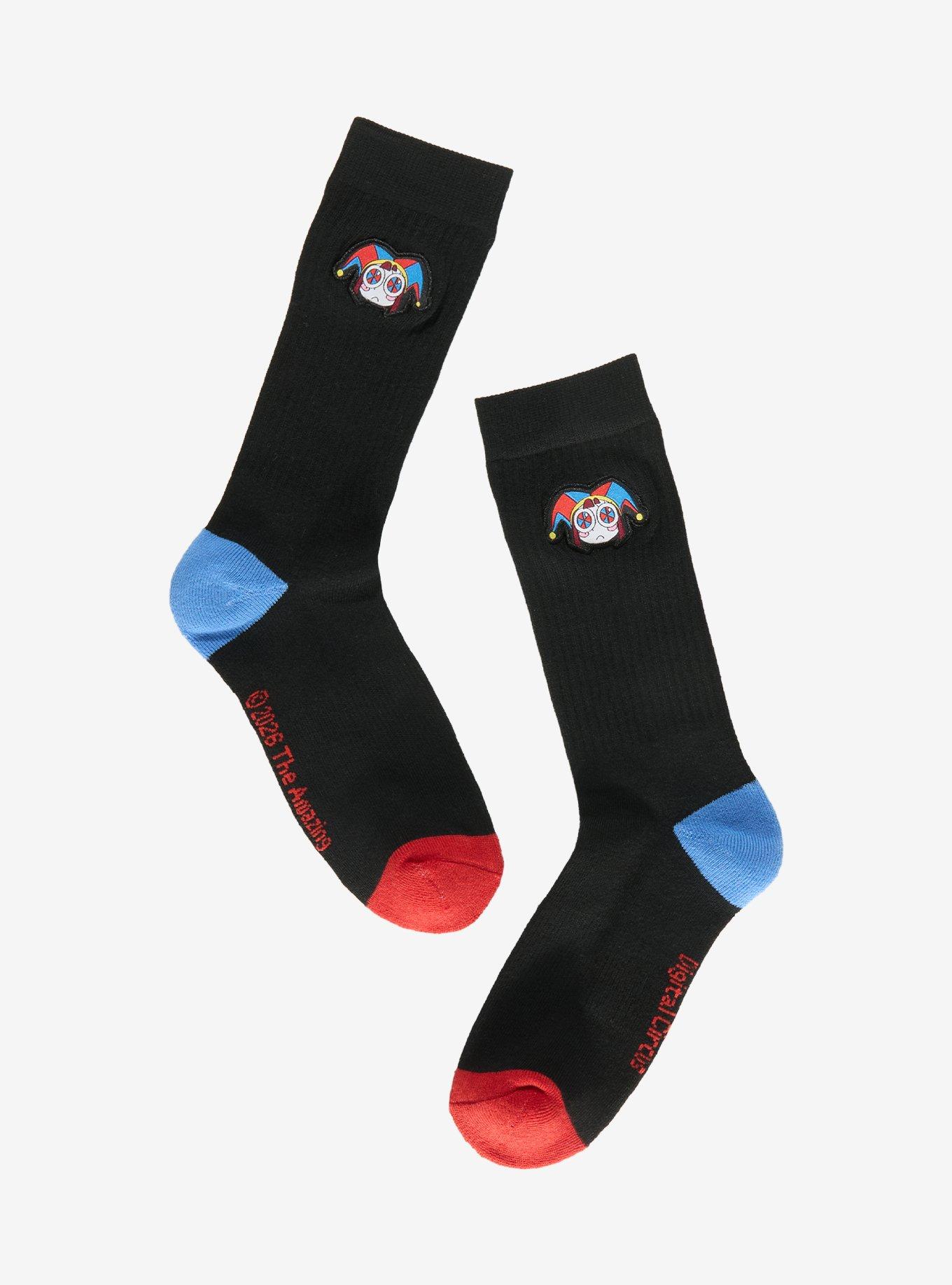 The Amazing Digital Circus Pomni Crew Socks &mdash; BoxLunch Exclusive, , hi-res