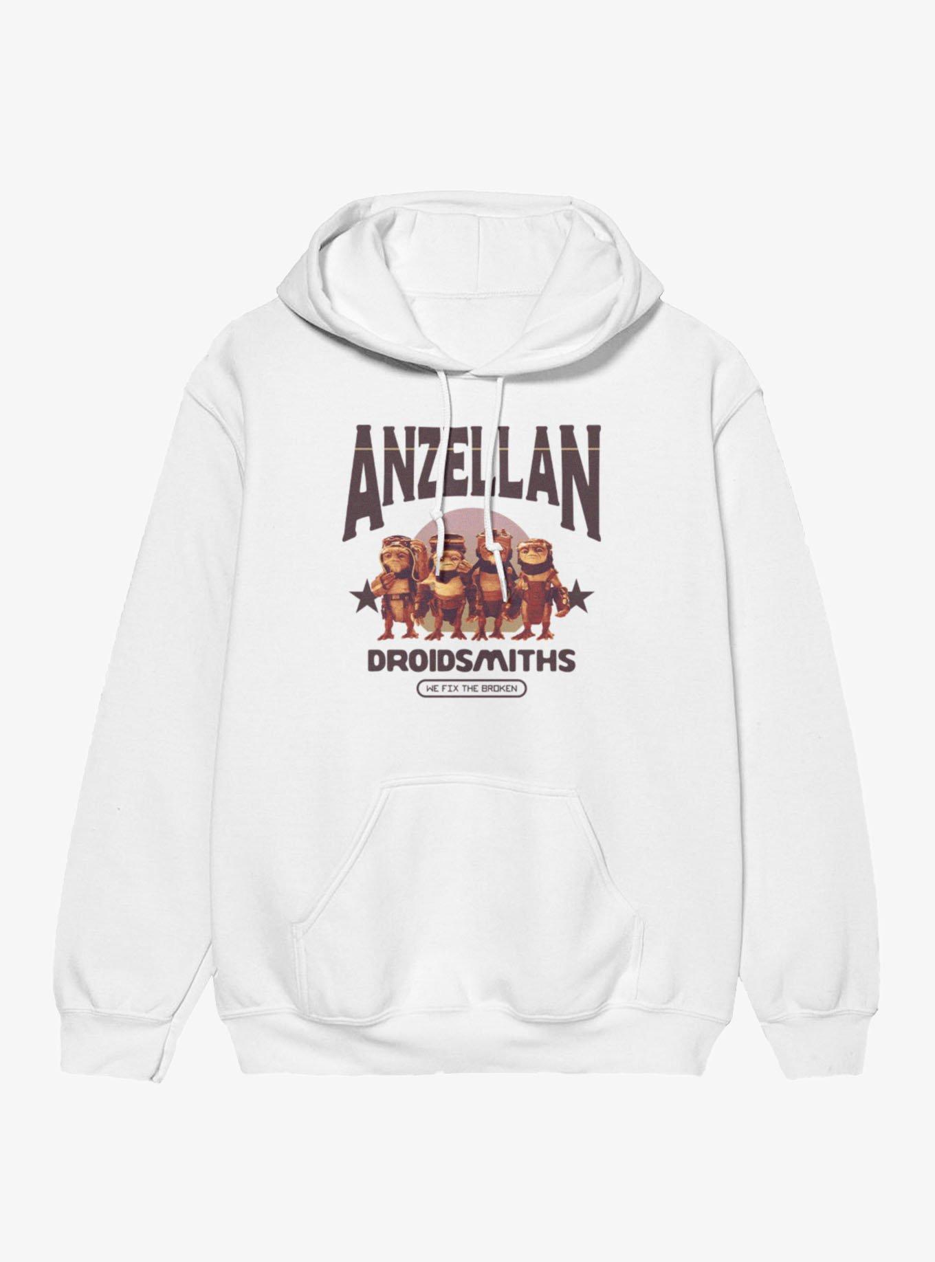 Star Wars The Mandalorian And Grogu Anzellan Droidsmith Line Up Fix Broken Hoodie, , hi-res