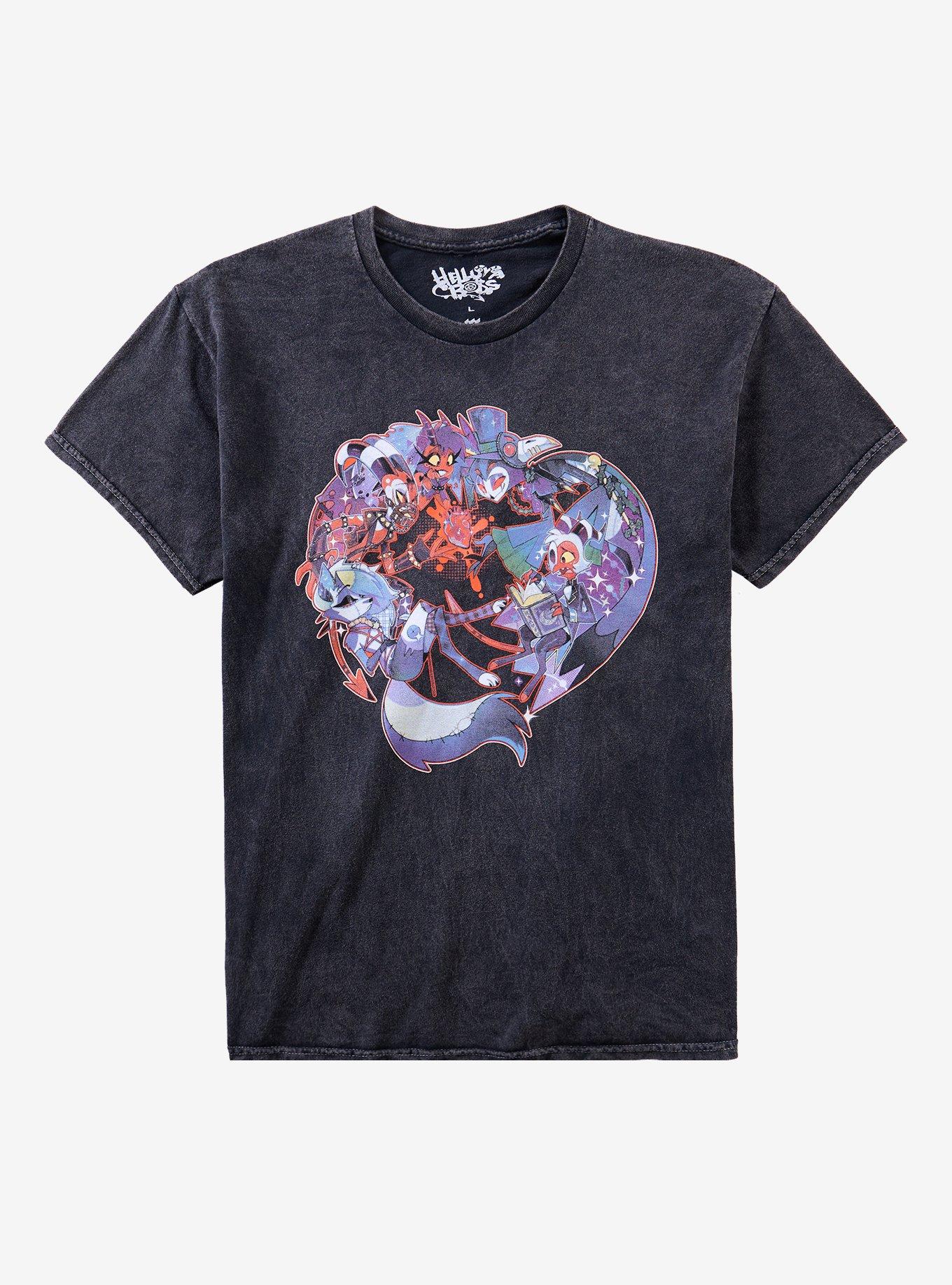 Helluva Boss Group Dark Wash T-Shirt, , hi-res