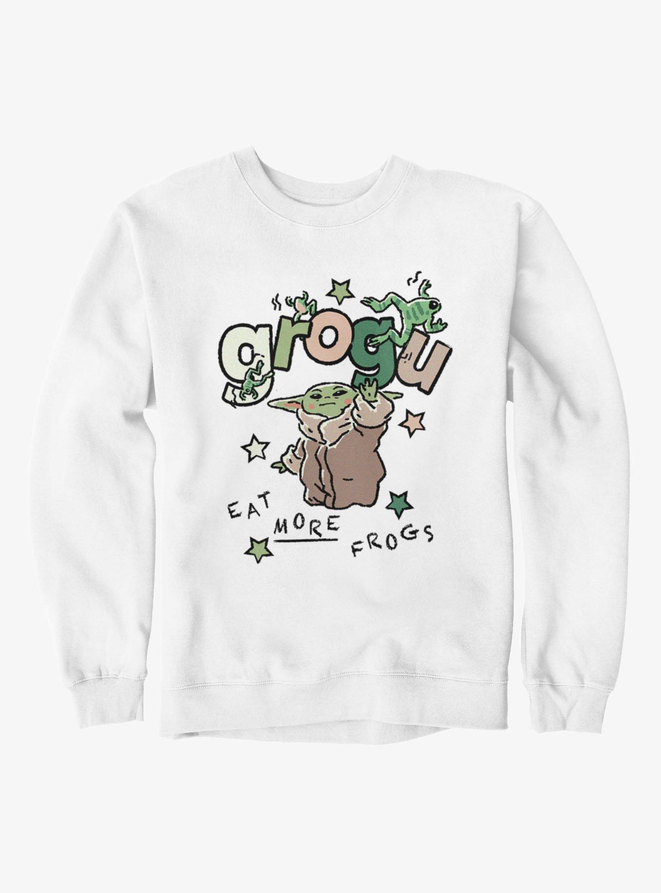 Star Wars The Mandalorian And Grogu Eat More Frog Sketch Sweatshirt, , hi-res