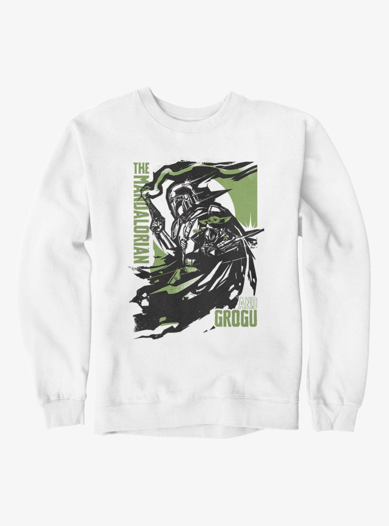 Star Wars The Mandalorian And Grogu Smoke And Cape Swirl Sweatshirt, , hi-res