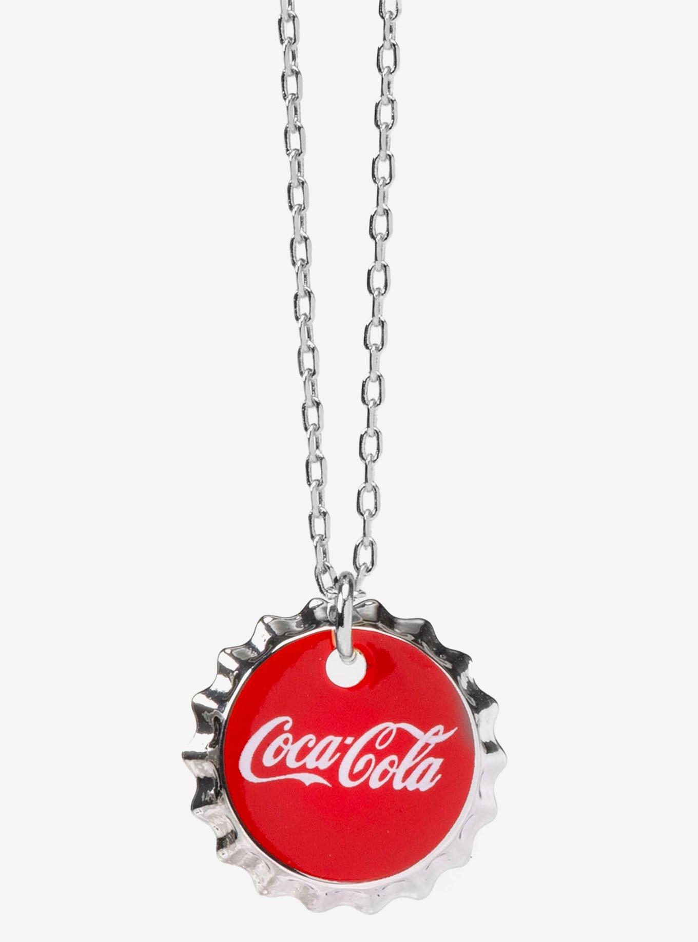 Coca-Cola Red Bottle Cap Necklace, , hi-res