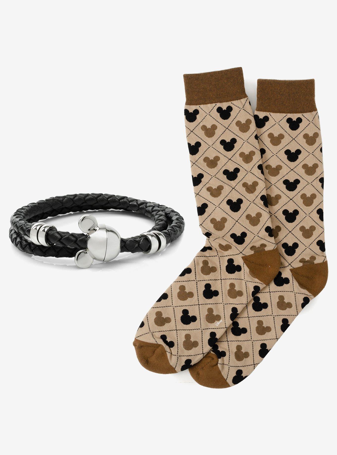 Disney Mickey Mouse Silhouette Sock and Bracelet Gift Set, , hi-res