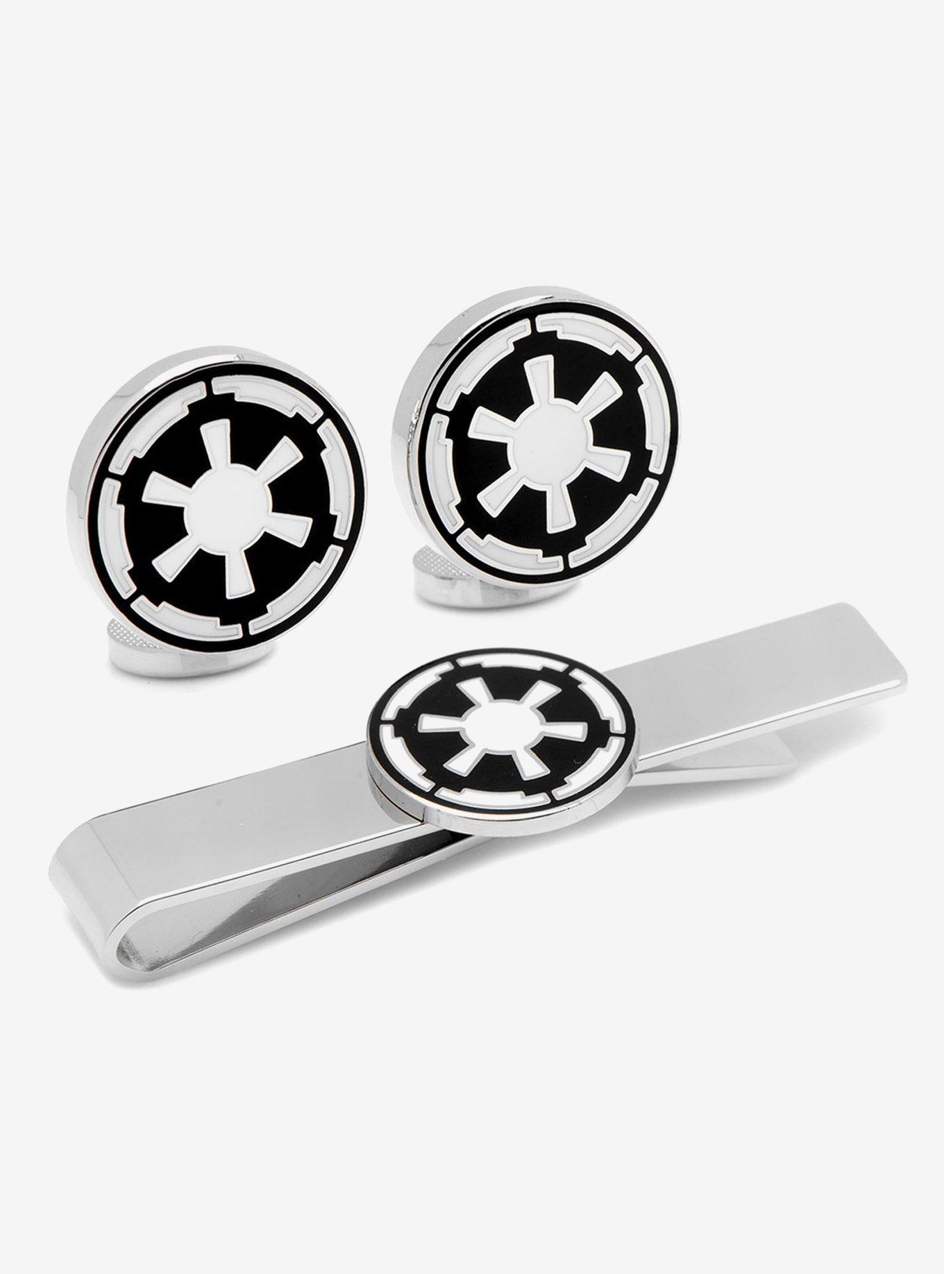 Star Wars Imperial Crest Cufflinks and Tie Bar Gift Set, , hi-res
