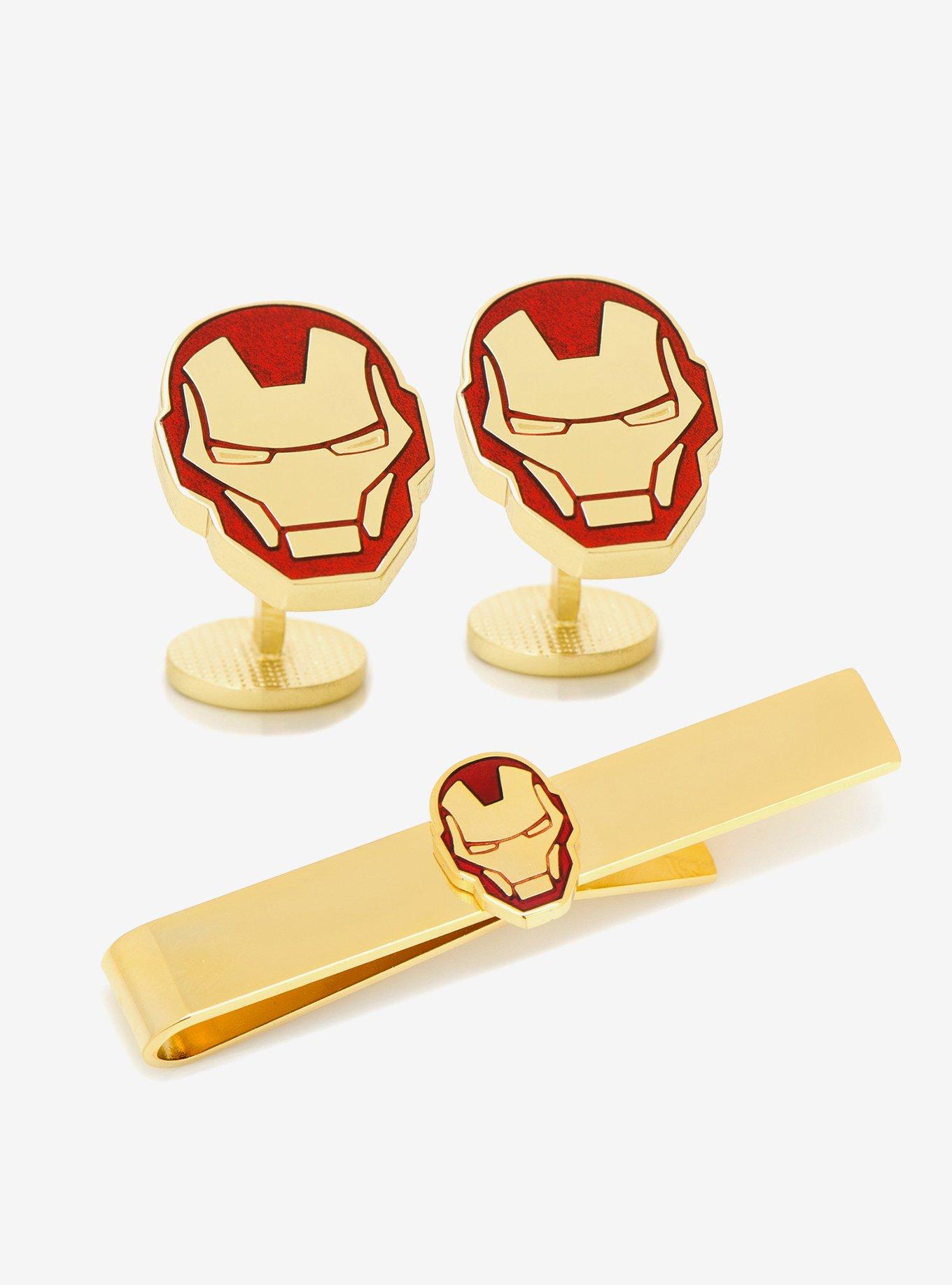Marvel Iron Man Cufflinks and Tie Bar Gift Set, , hi-res