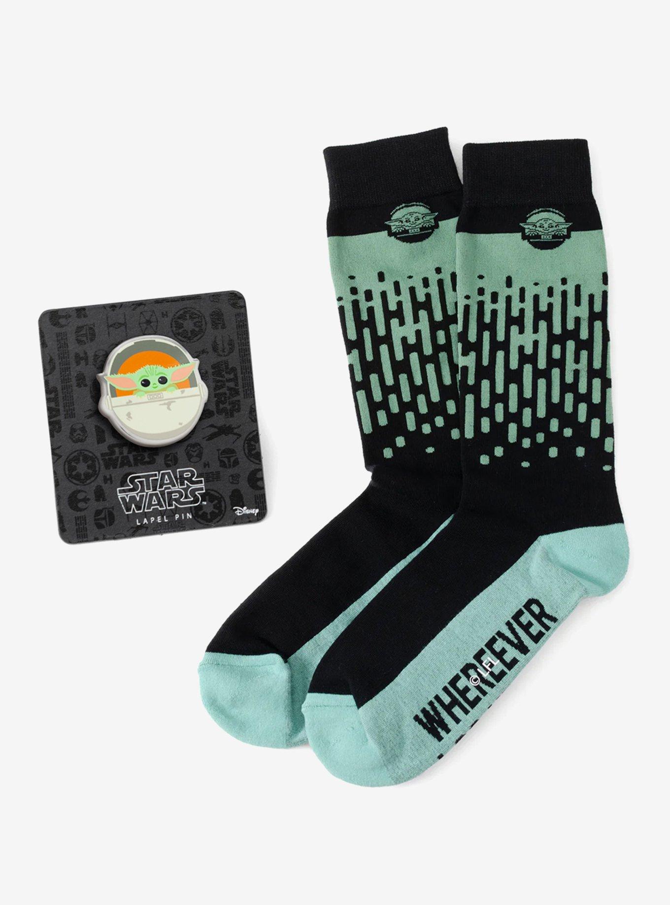 Star Wars Grogu Dress Socks and Lapel Pin Gift Set, , hi-res