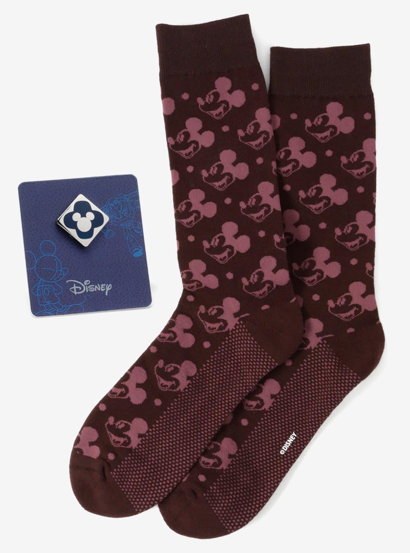 Disney Mickey Mouse Red Dot Socks and Blue Lapel Pin Gift Set, , hi-res