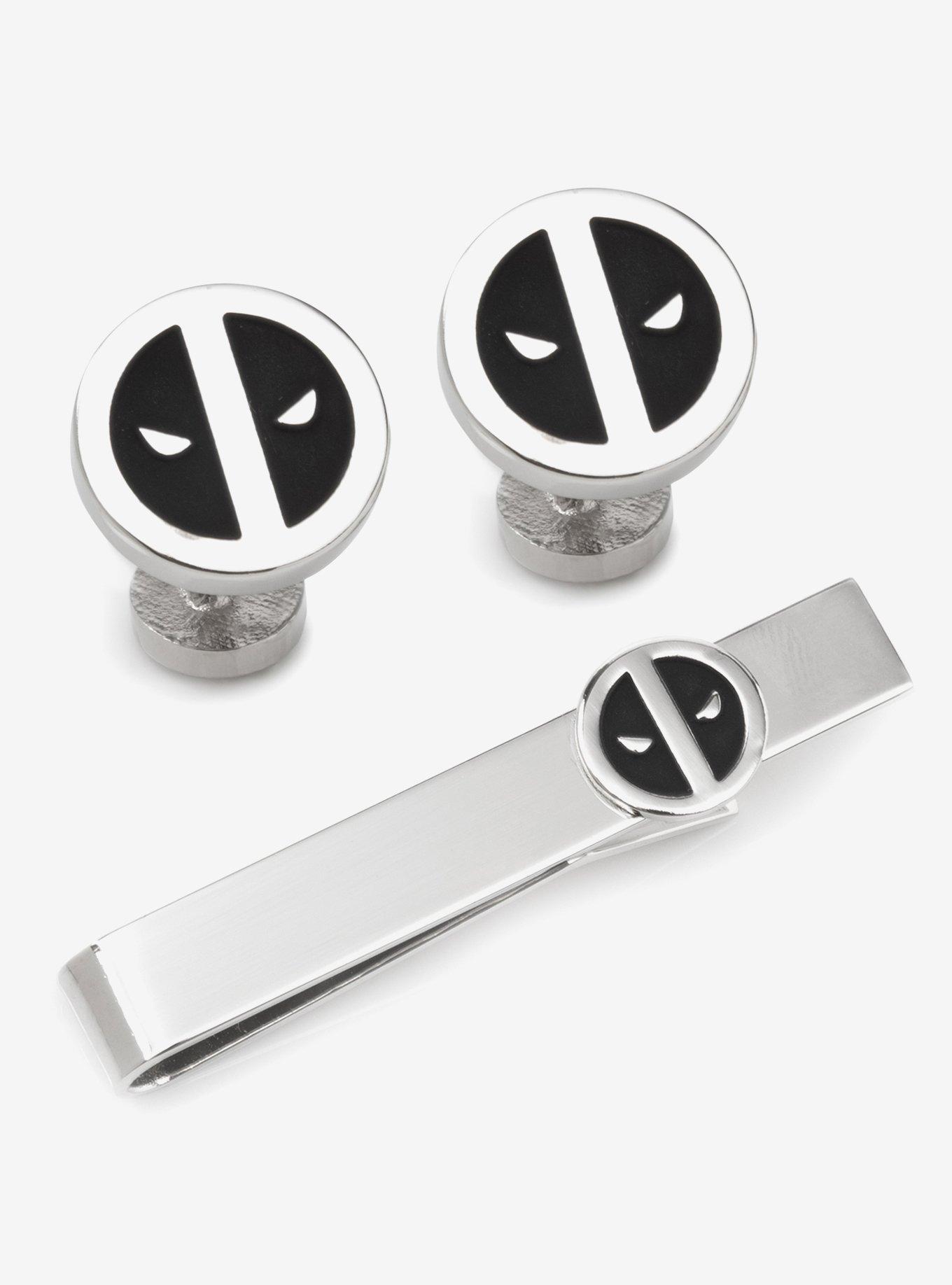 Marvel Deadpool Cufflinks and Tie Bar Gift Set, , hi-res