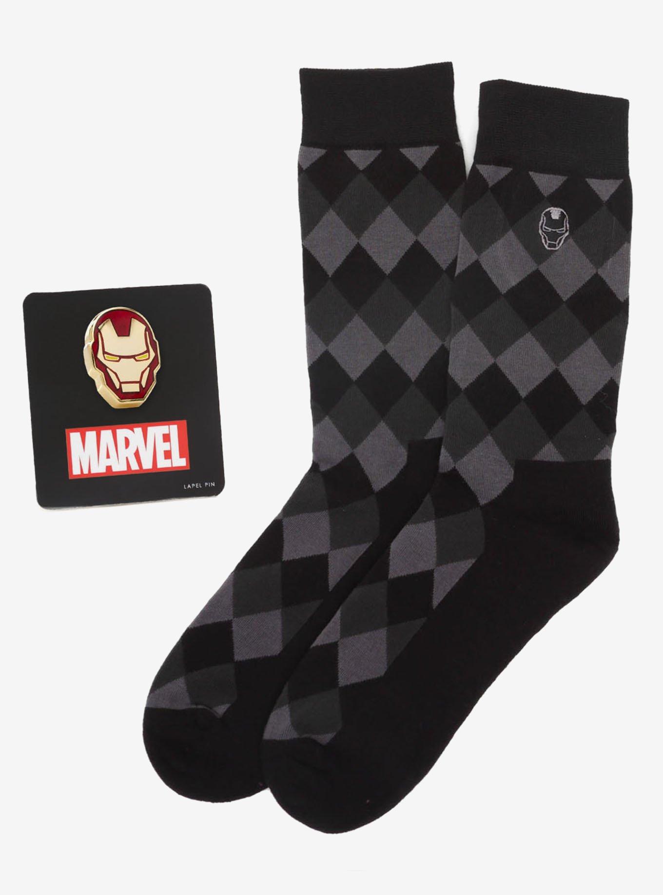 Marvel Iron Man Argyle Black Gift Set, , hi-res