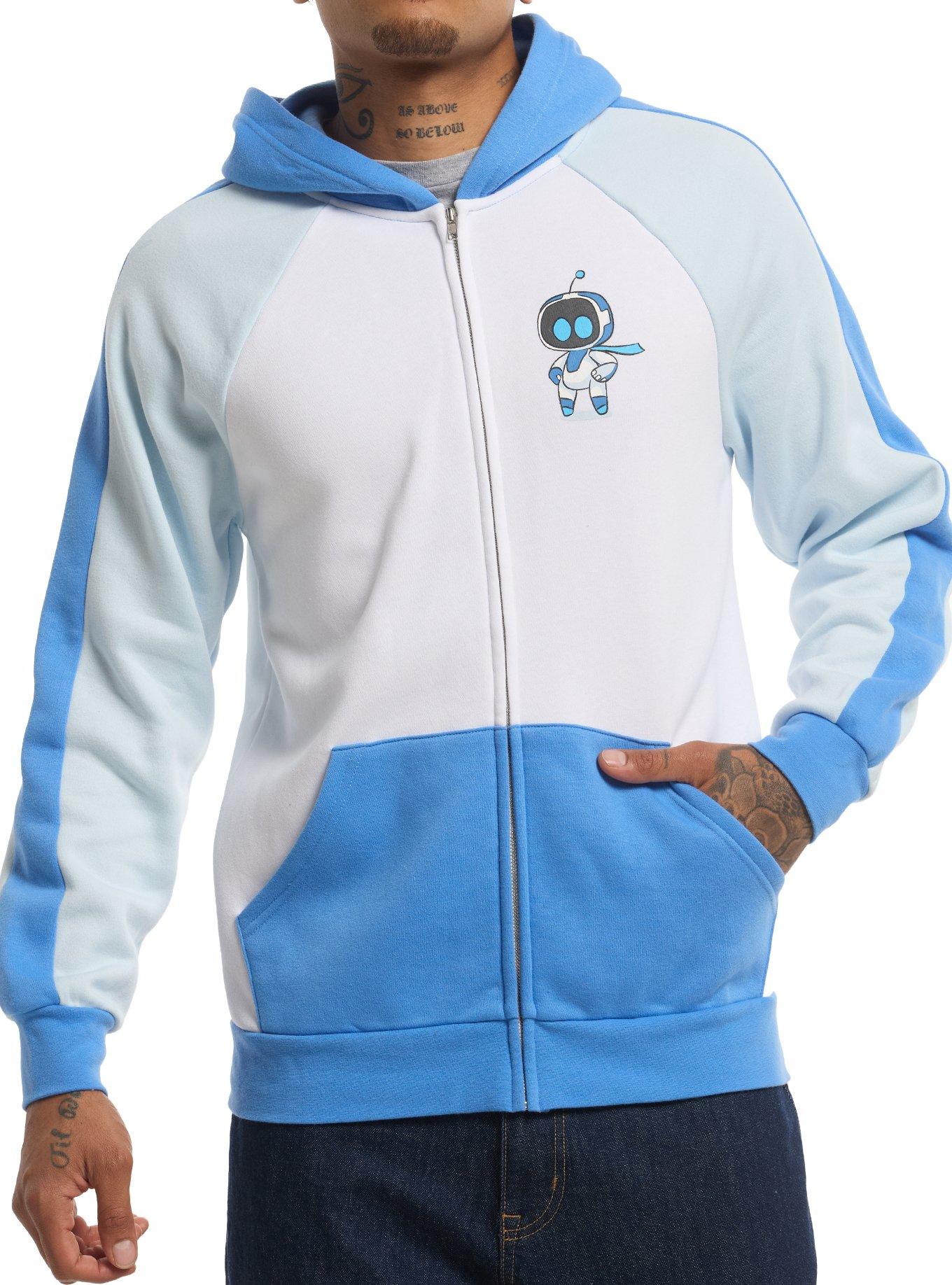 Astro Bot Color-Block Hoodie | Hot Topic