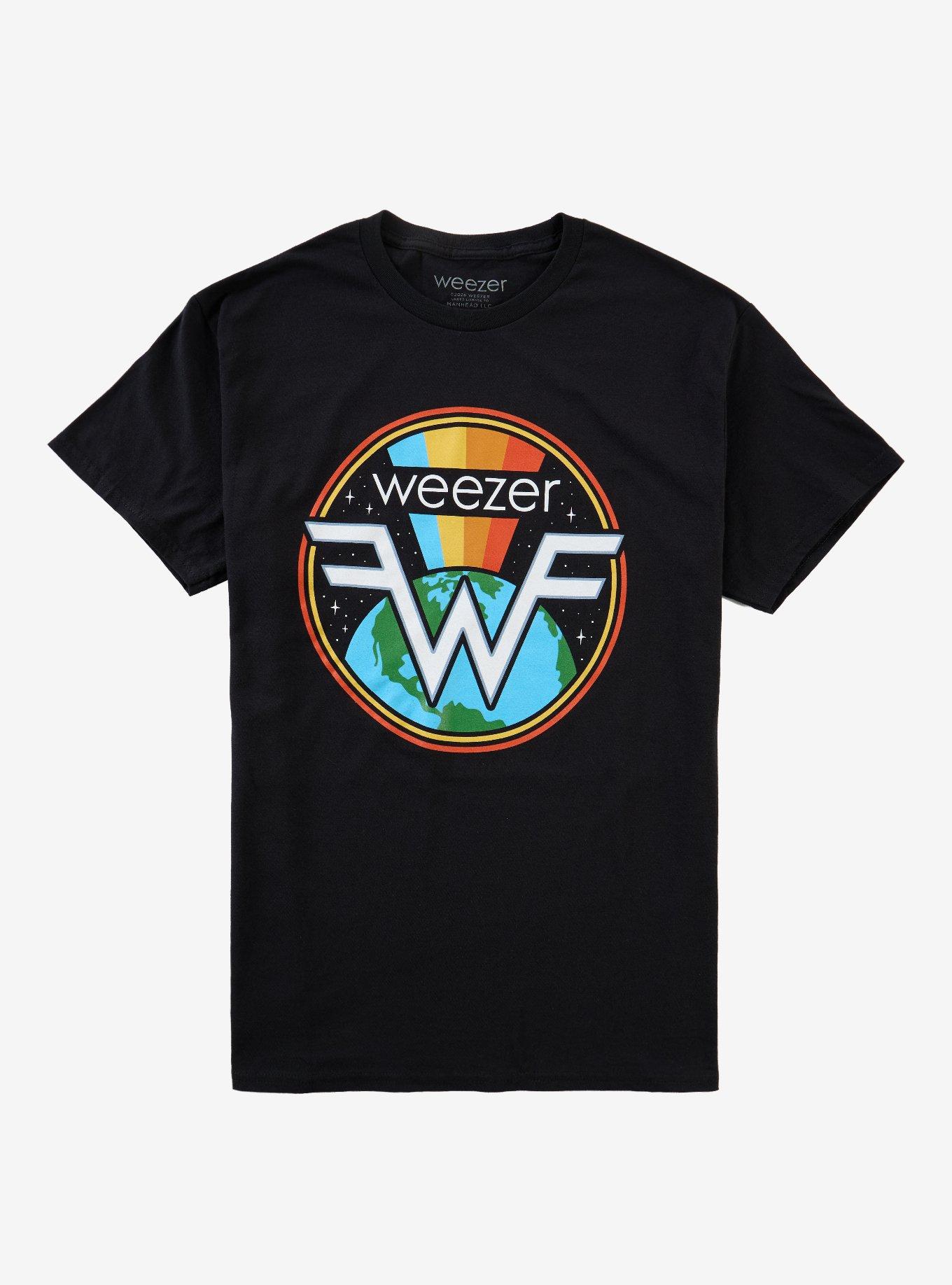 Weezer Earth Logo T-Shirt, , hi-res
