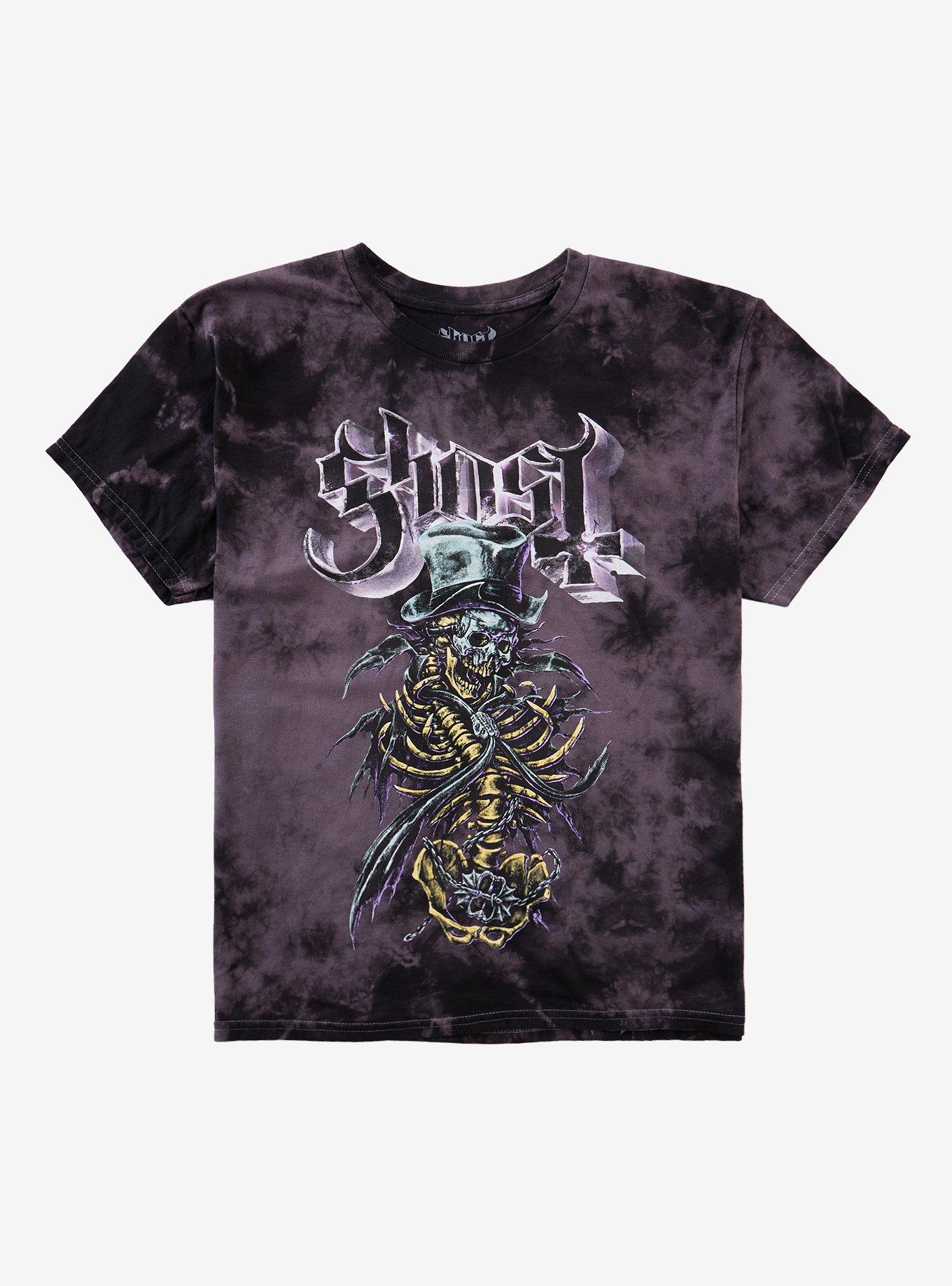 Ghost Skeleta Dark Wash T-Shirt, , hi-res