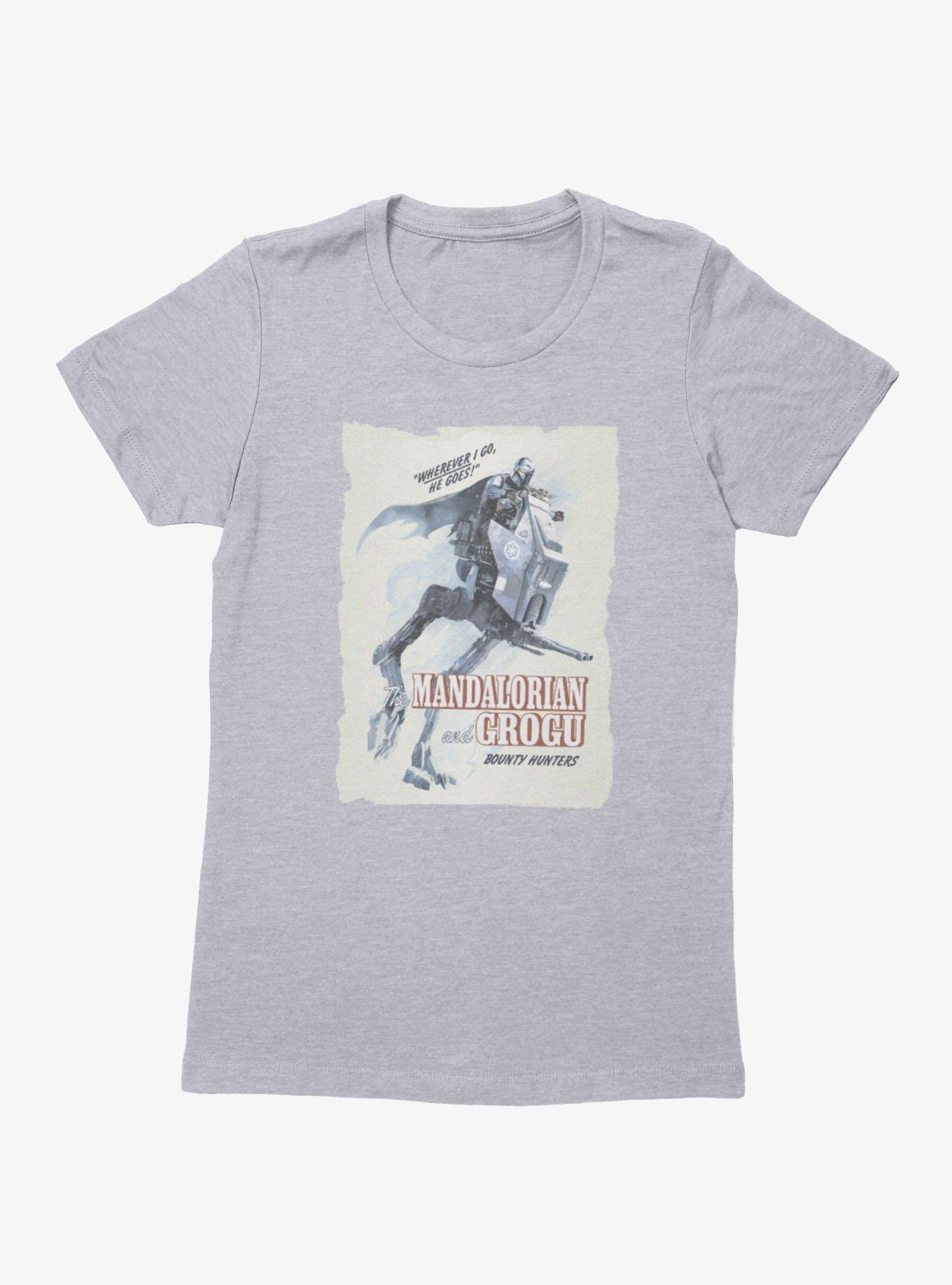 Star Wars The Mandalorian And Grogu Riding Wherever He Goes Womens T-Shirt, , hi-res