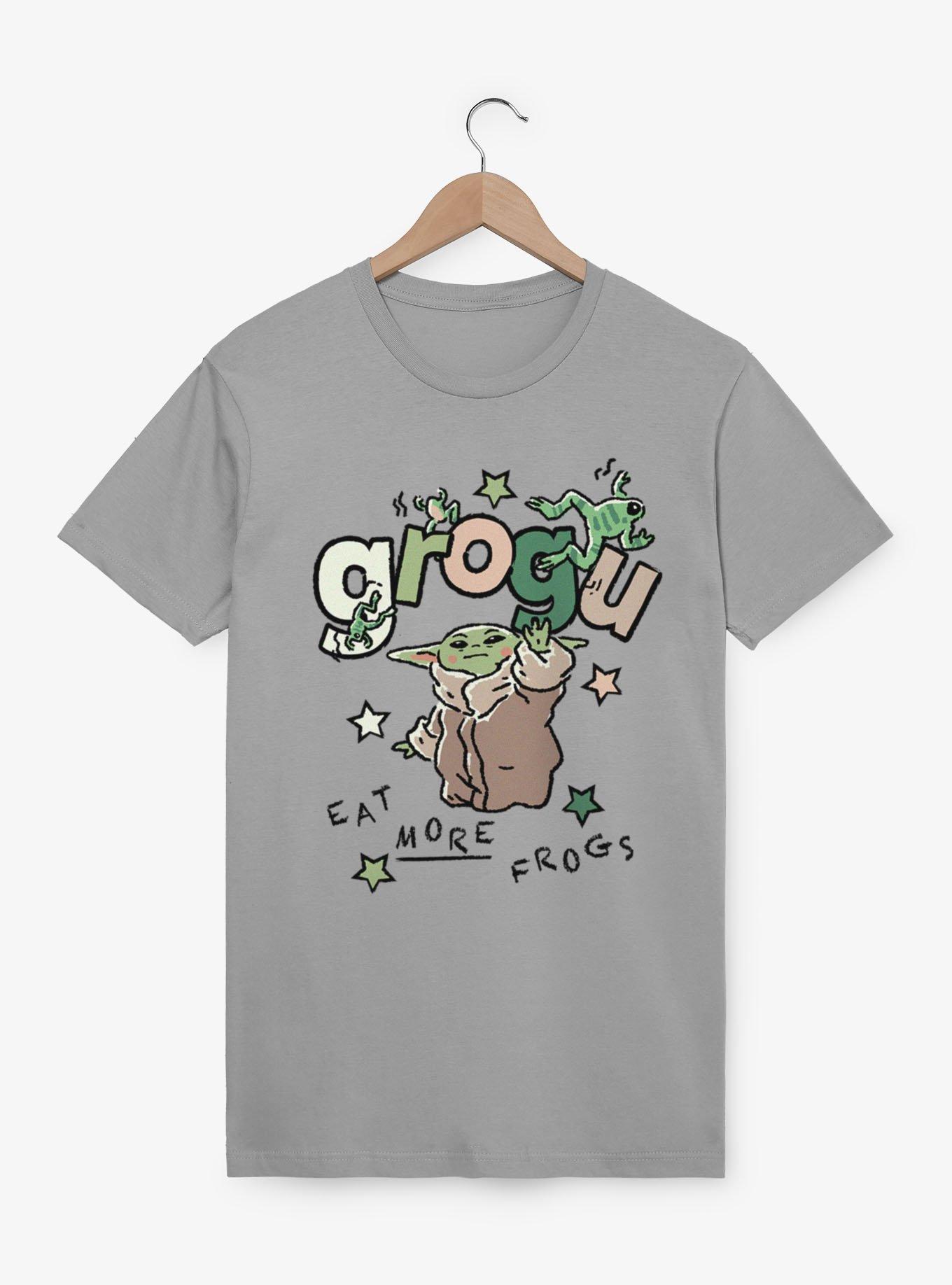 Star Wars The Mandalorian And Grogu Eat More Frog Sketch T-Shirt, , hi-res