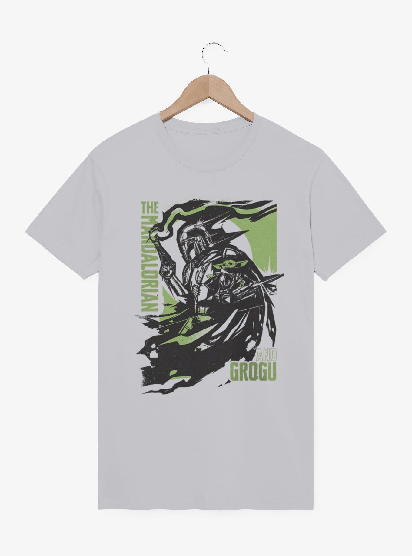 Star Wars The Mandalorian And Grogu Smoke And Cape Swirl T-Shirt, , hi-res