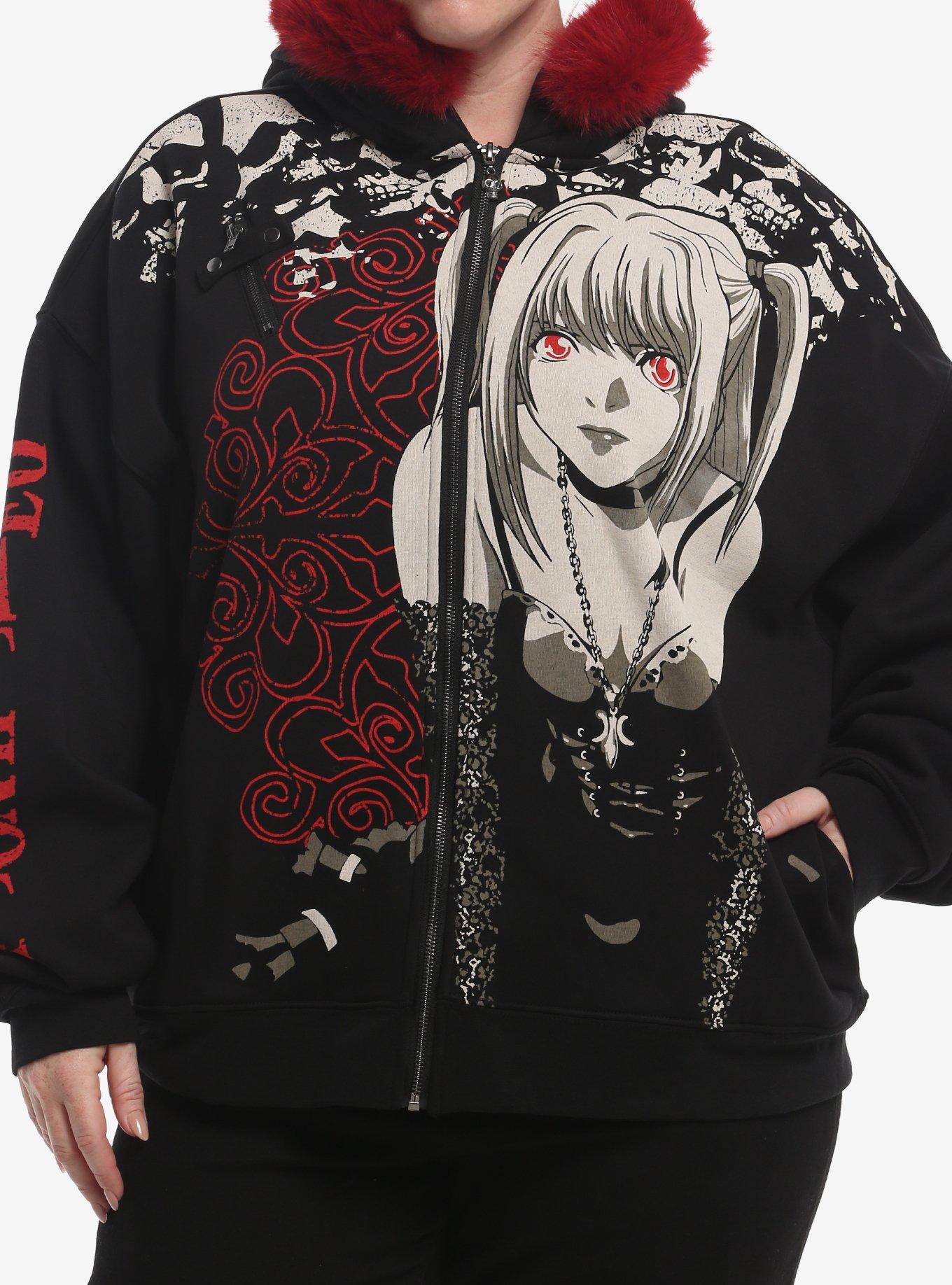Death Note Misa Fur Trim Girls Hoodie Plus Size