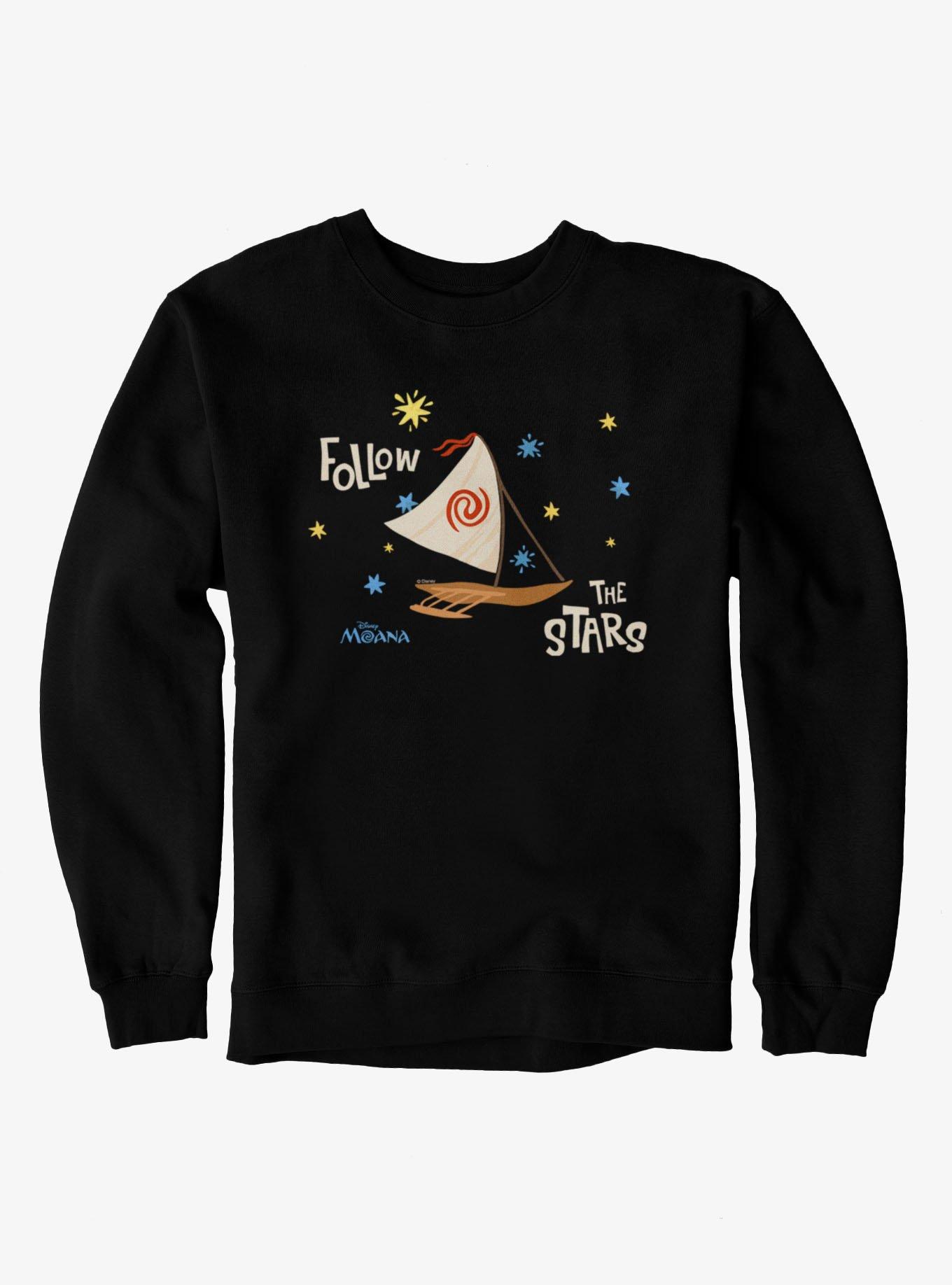 Disney Moana Follow The Stars Boat Sweatshirt Box Lunch Exclusive, , hi-res