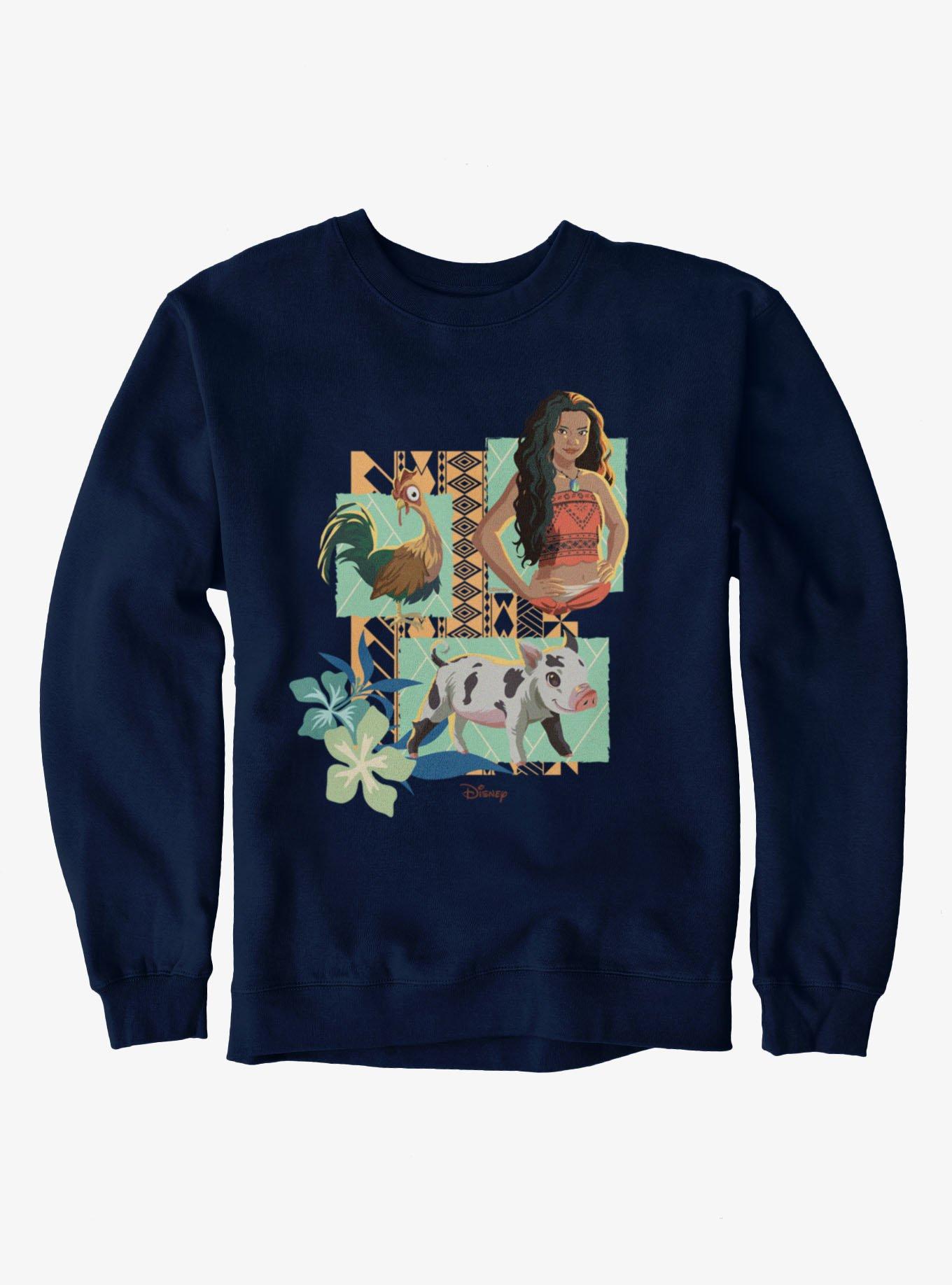 Disney Moana Hei Hei And Pua Panels Sweatshirt, , hi-res