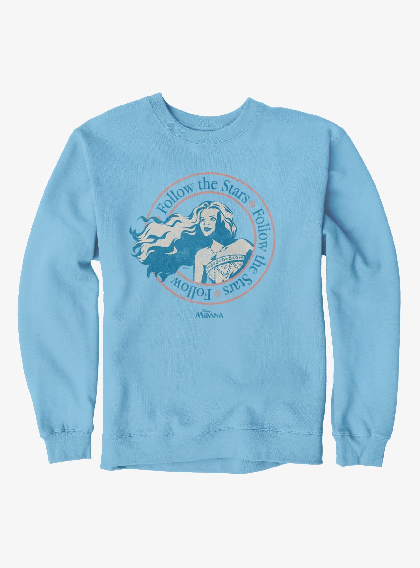 Disney Moana Follow The Stars Crest Sweatshirt Box Lunch Exclusive, , hi-res