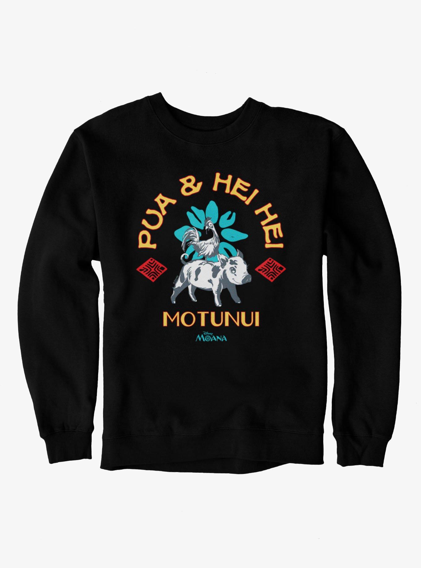 Disney Moana Pua And Hei Hei Ride Motunui Sweatshirt Box Lunch Exclusive, , hi-res