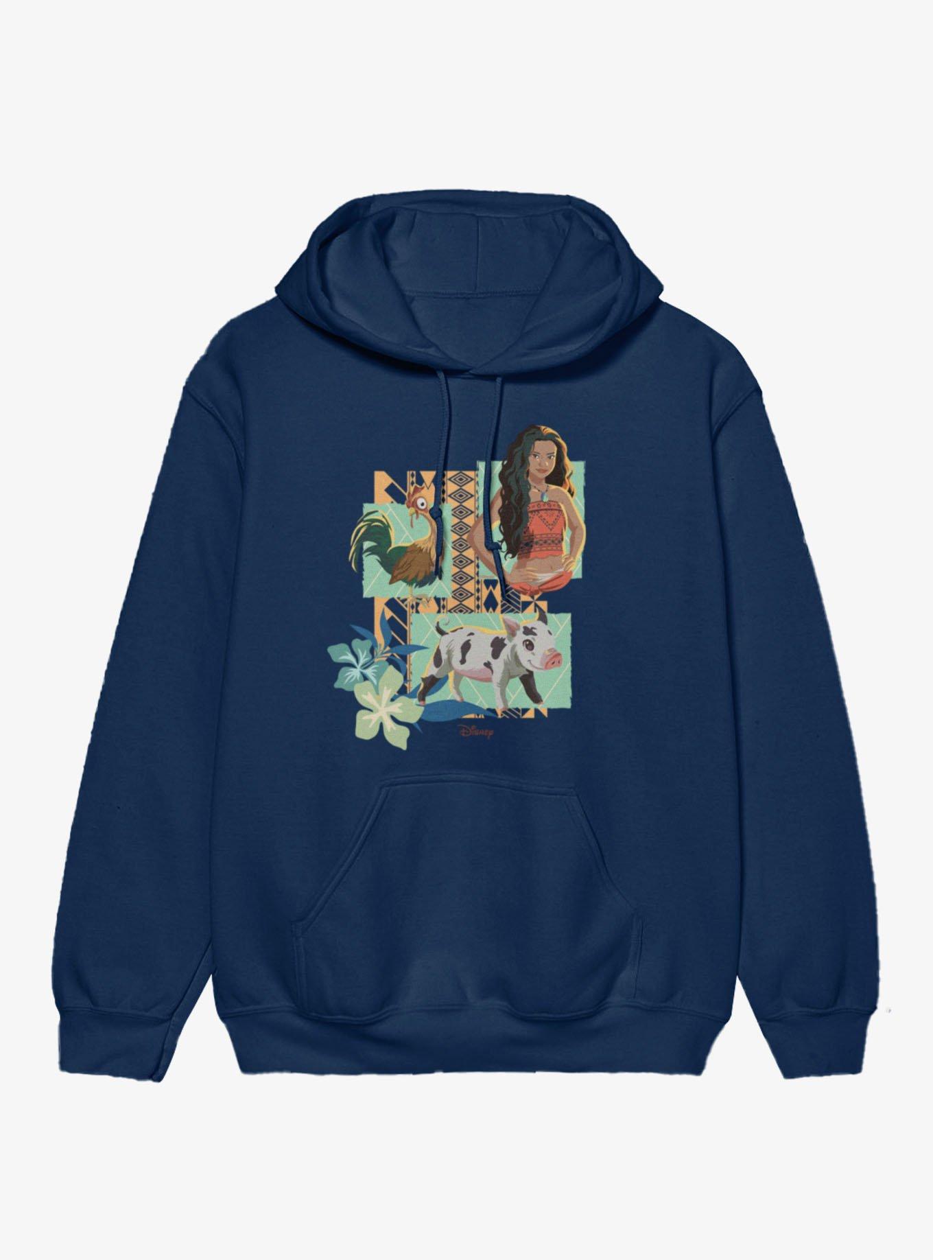 Disney Moana Hei Hei And Pua Panels Hoodie, , hi-res