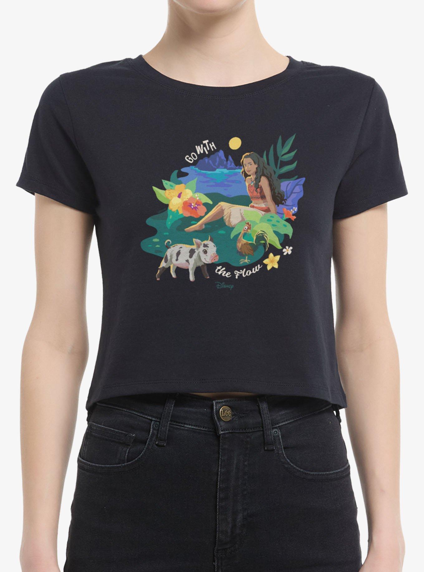 Disney Moana Go With The Flow Women Baby T-Shirt, , hi-res