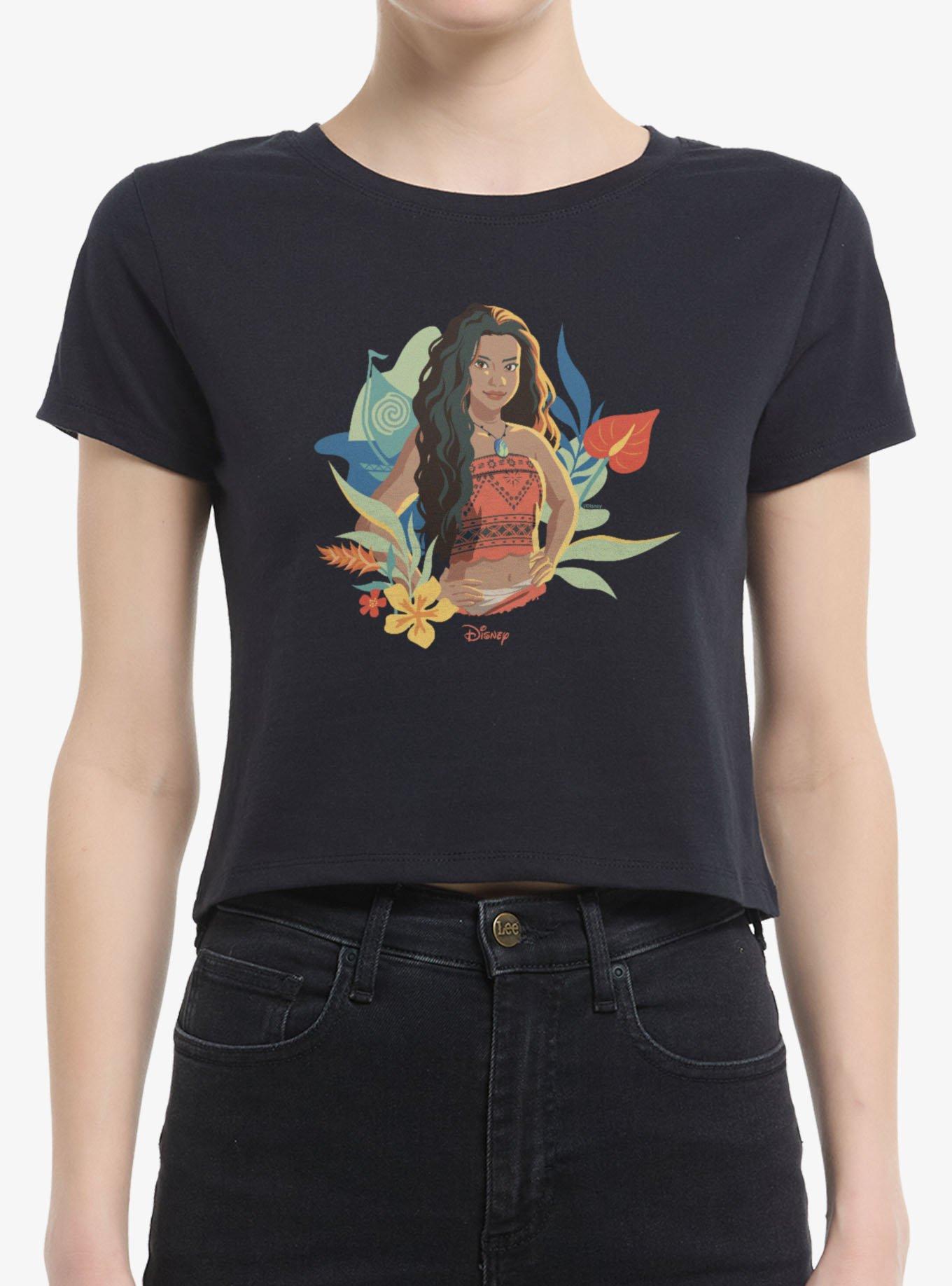 Disney Moana Floral Portrait Women Baby T-Shirt, , hi-res