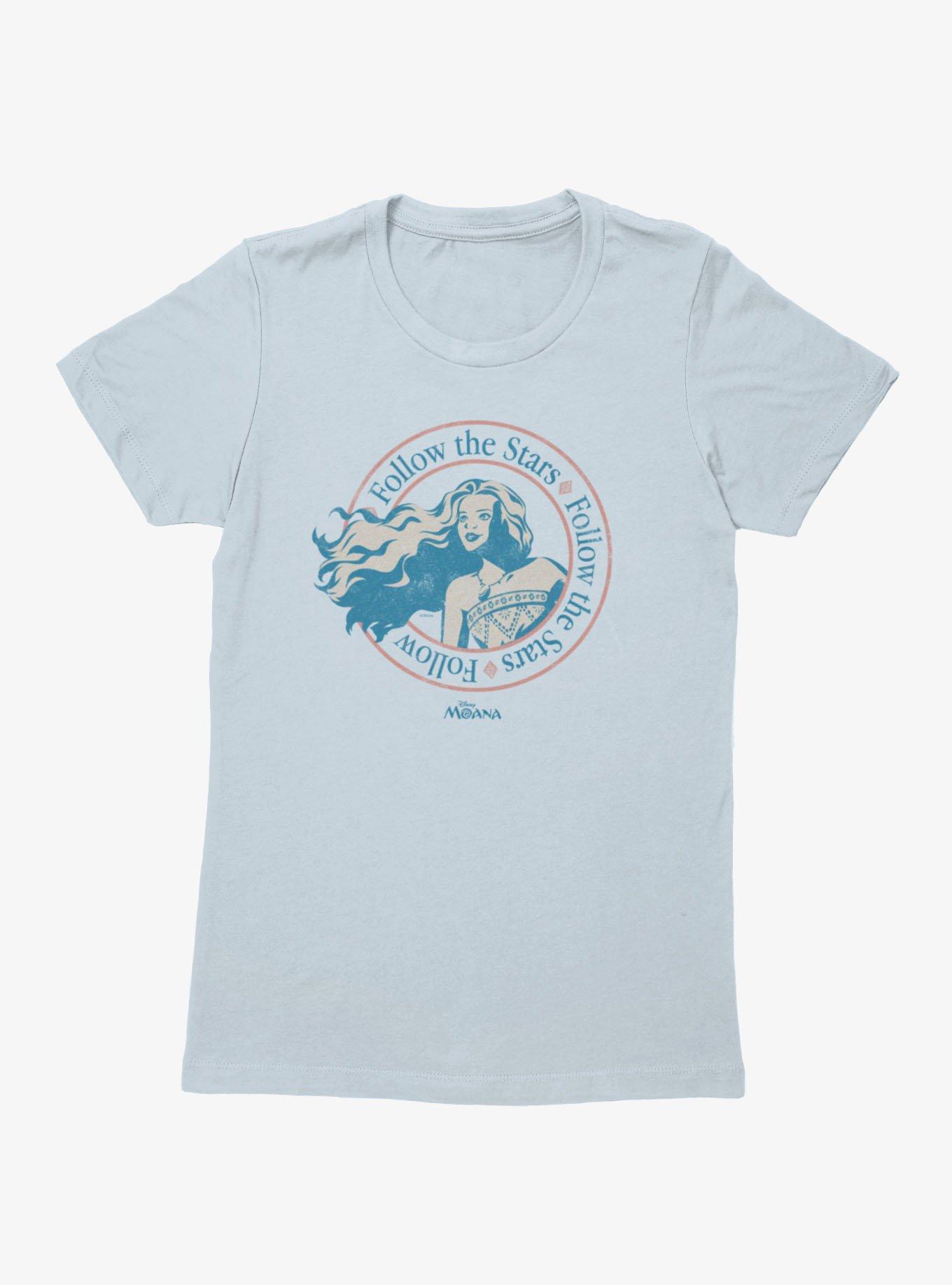 Disney Moana Follow The Stars Crest Womens T-Shirt Box Lunch Exclusive, , hi-res