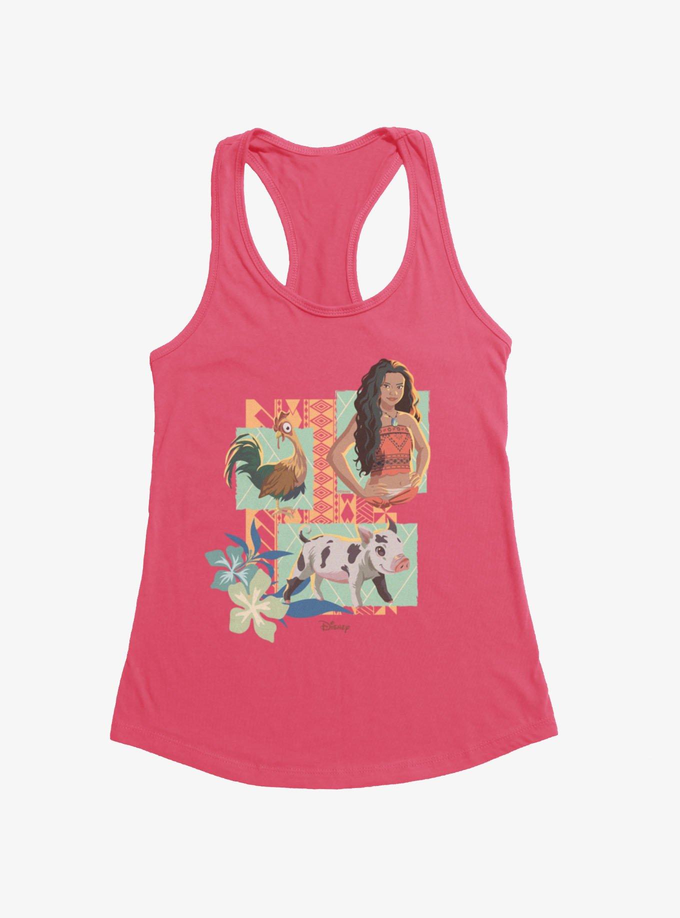 Disney Moana Hei Hei And Pua Panels Womens Tank Top, , hi-res