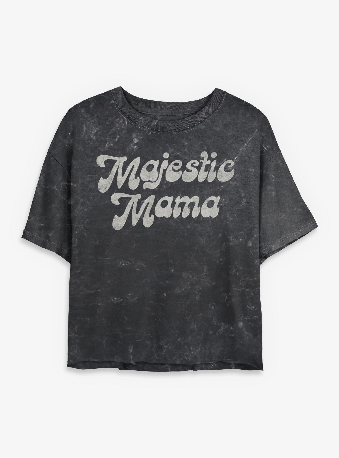 Majestic Mama Girls Mineral Wash Crop T-Shirt, , hi-res