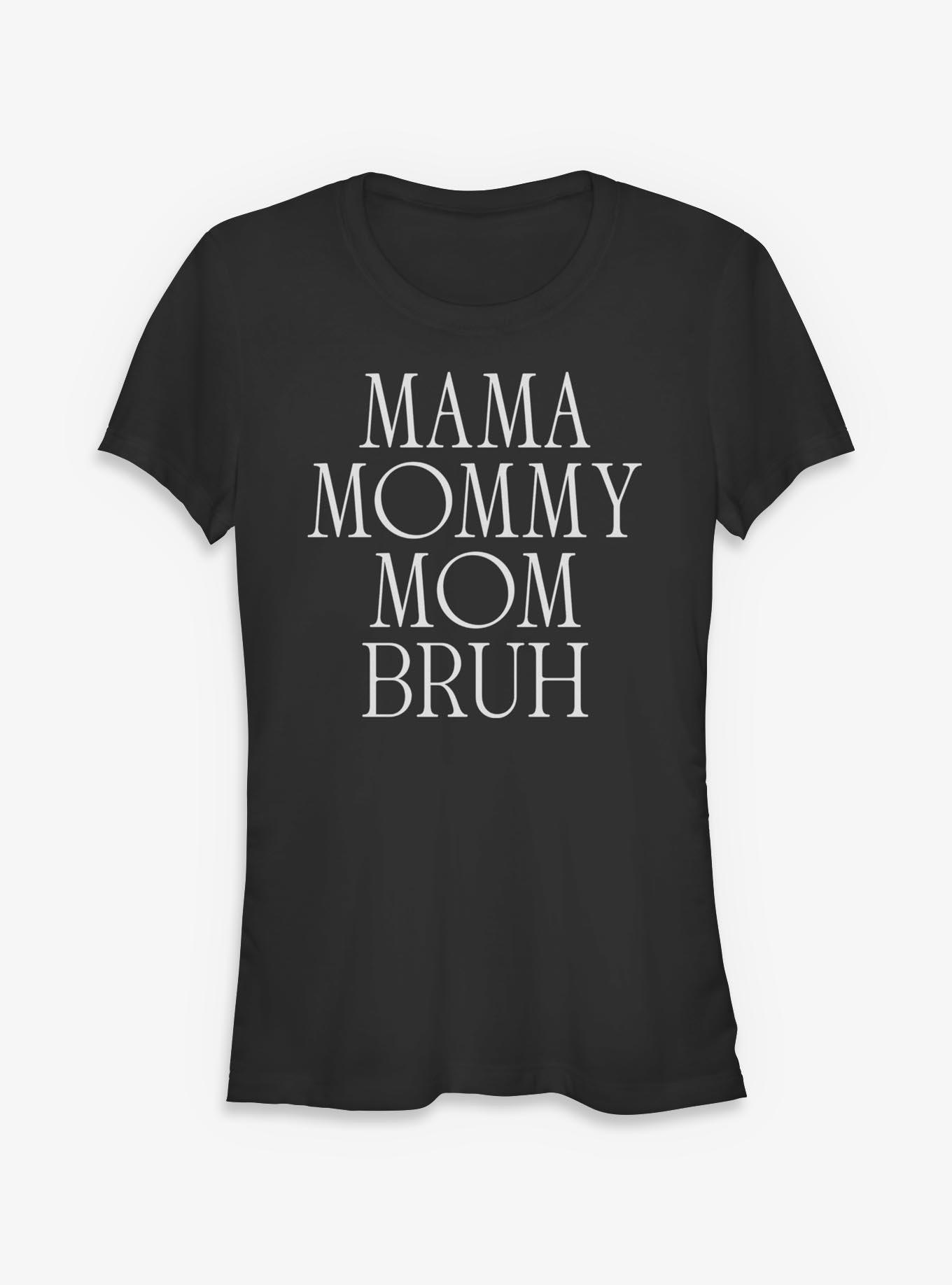 Mom Bruh Girls T-Shirt, BLACK, hi-res