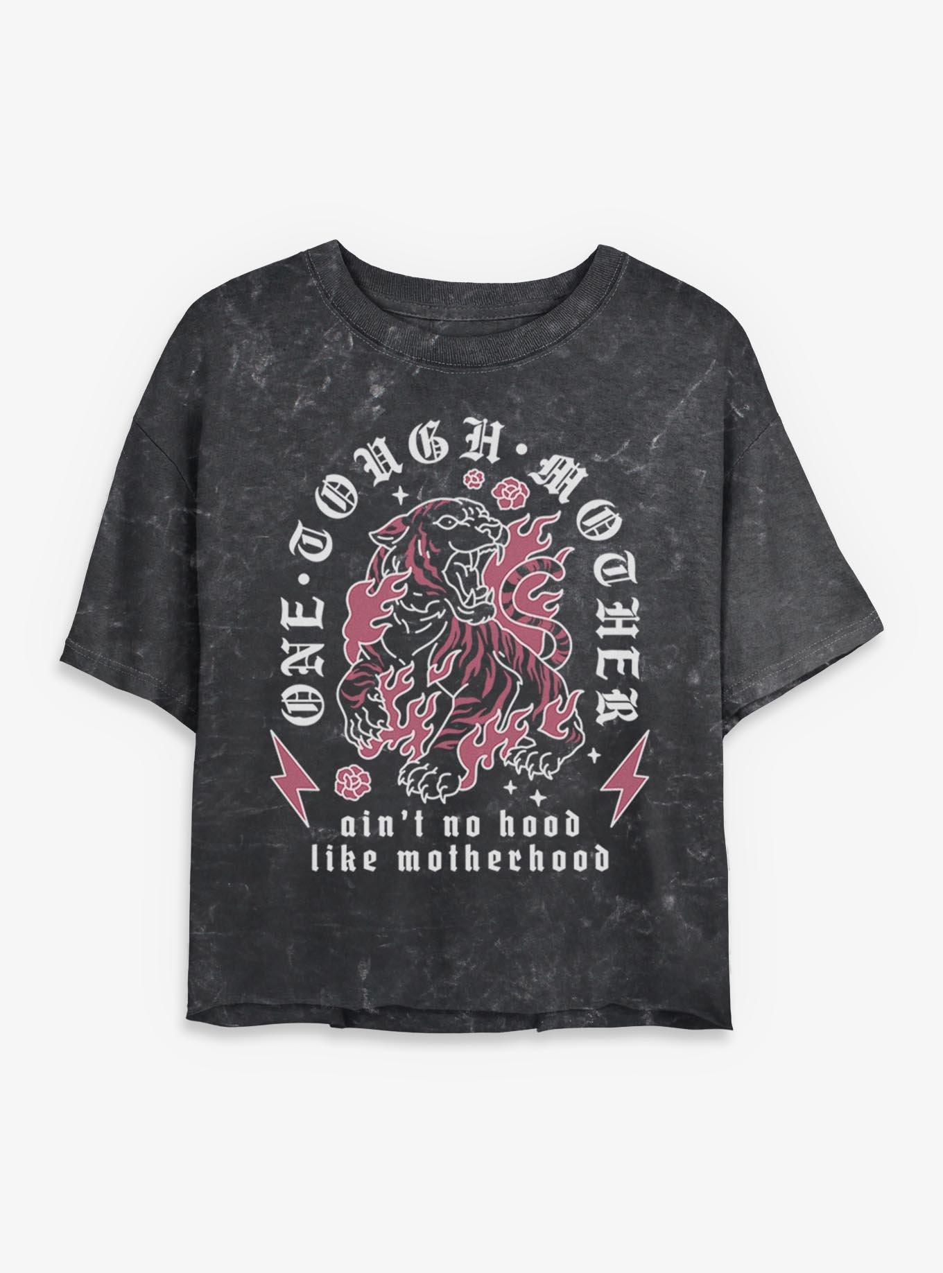 Tough Mother Girls Mineral Wash Crop T-Shirt, , hi-res